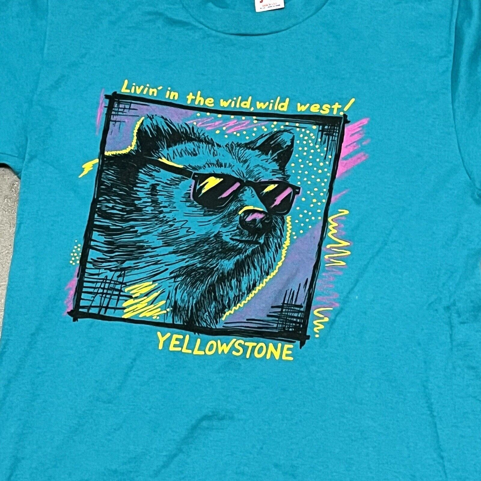 Jerzees Vintage 1990’s Jerzees Yellowstone Graphic T-shirt M/L Size US M / EU 48-50 / 2 - 3 Thumbnail