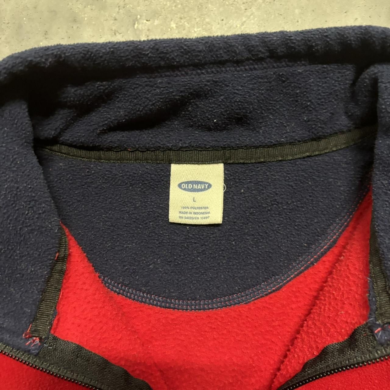 Old Navy × Vintage Crazy Vintage Y2K/2000s Red Old Navy Spellout Gorpcore Fleeces Essential Quarter Zip Sweatshirt! Size US L / EU 52-54 / 3 - 7 Thumbnail
