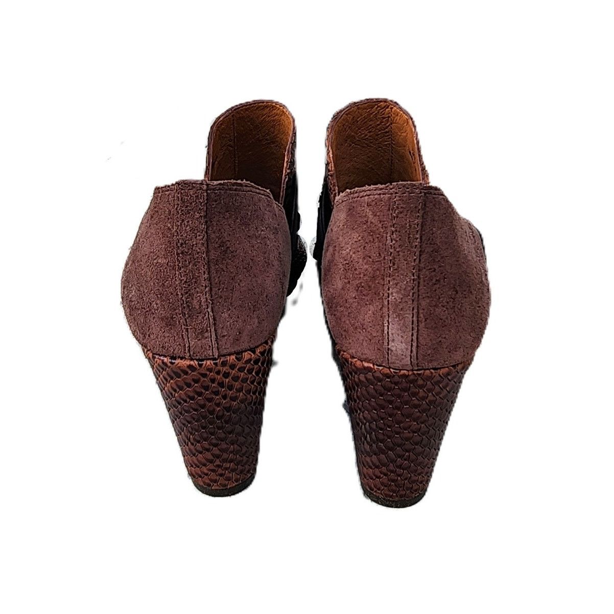Donald Pliner Donald Pliner Lizzy Snake Embossed Leather Wedge Sandals Size US 8.5 / IT 38.5 - 4 Thumbnail