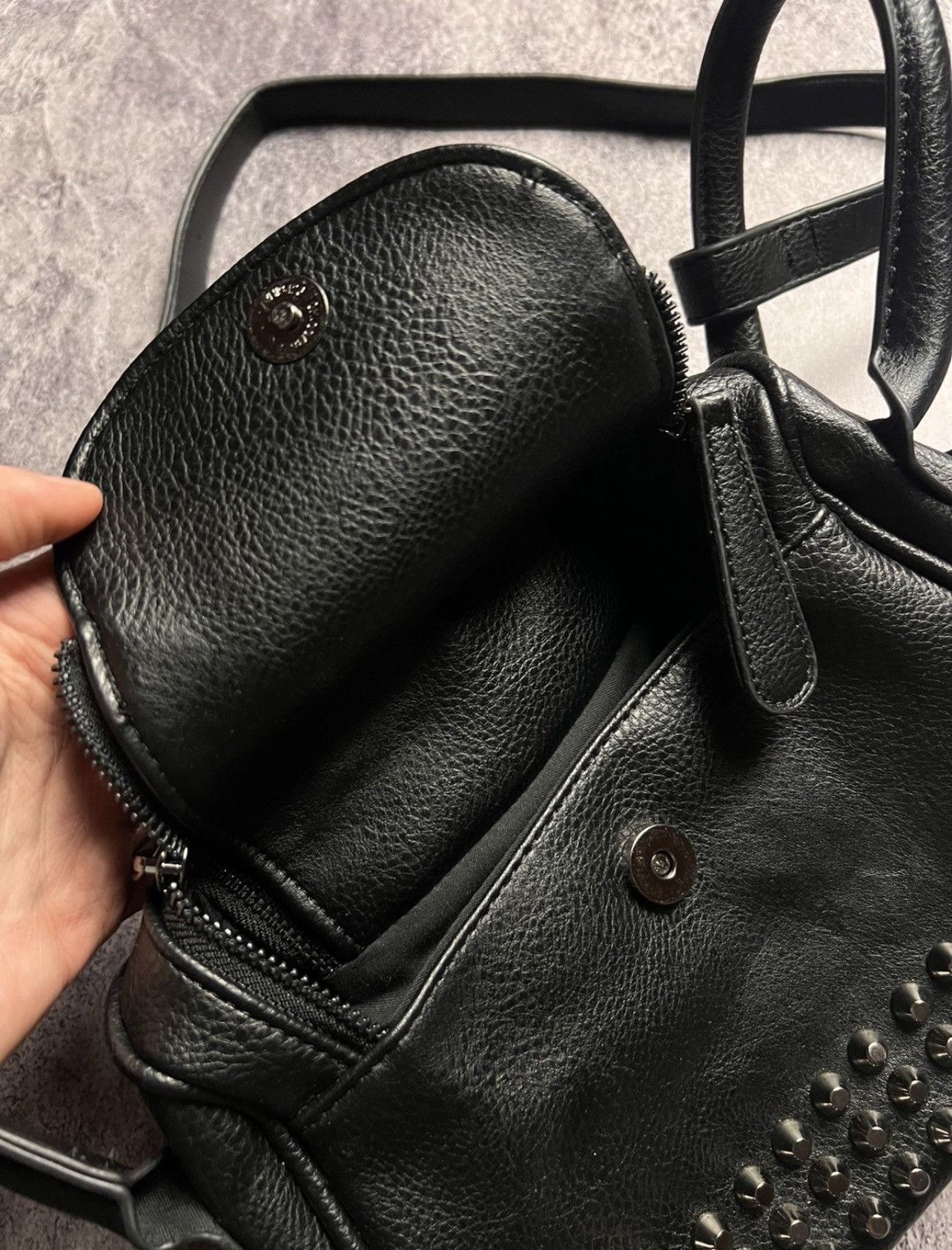 Seditionaries 12K Alexander McQueen Style leather skull shoulder punk bag Size ONE SIZE - 4 Thumbnail