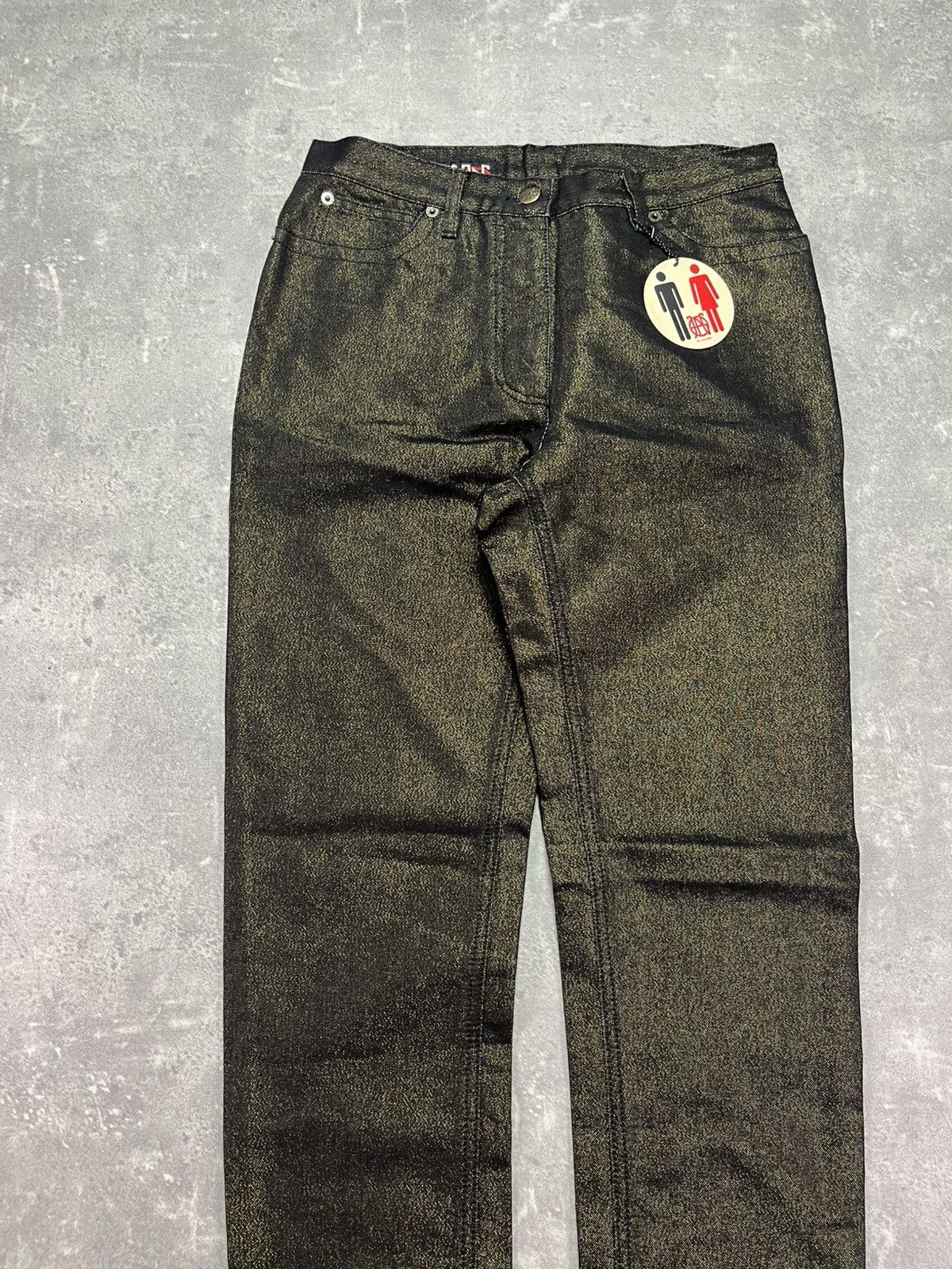 Jean Paul Gaultier DSWT Jean Paul Gaultier Long Glitter Denim Jeans 28 Size 28" / US 6 / IT 42 - 3 Thumbnail