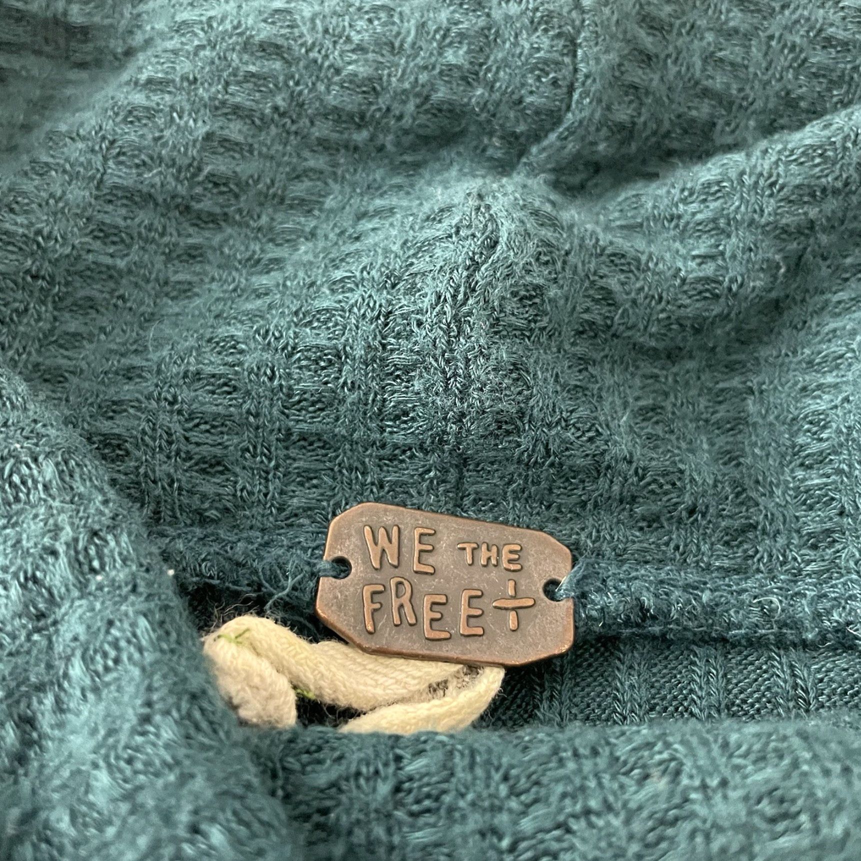 Vintage We The Free Flowy Turtleneck Long Sleeve Sweater Women's XS Green Size XS / US 0-2 / IT 36-38 - 2 Thumbnail