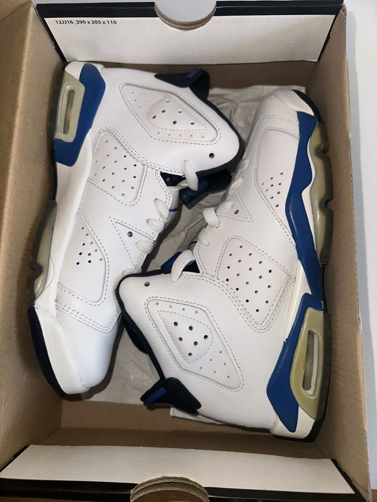 Jordan Brand DS Jordan 6 Retro “Sport Blue” Size US 5 / EU 37 - 6 Thumbnail
