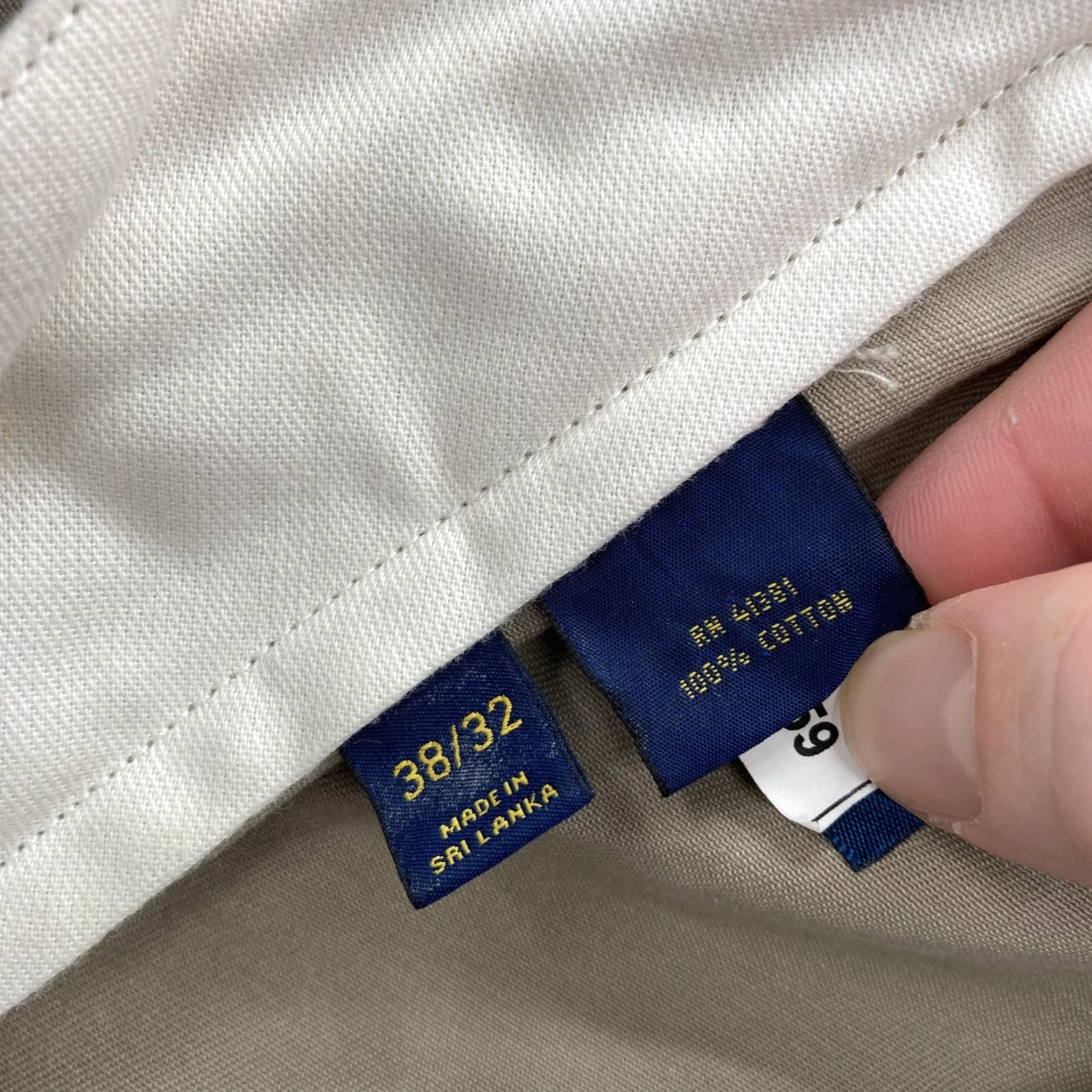 Polo Ralph Lauren Polo Ralph Lauren Pants Mens 38x32 Khaki Classic Chino Flat Front Preppy Casual Size US M / EU 48-50 / 2 - 6 Thumbnail