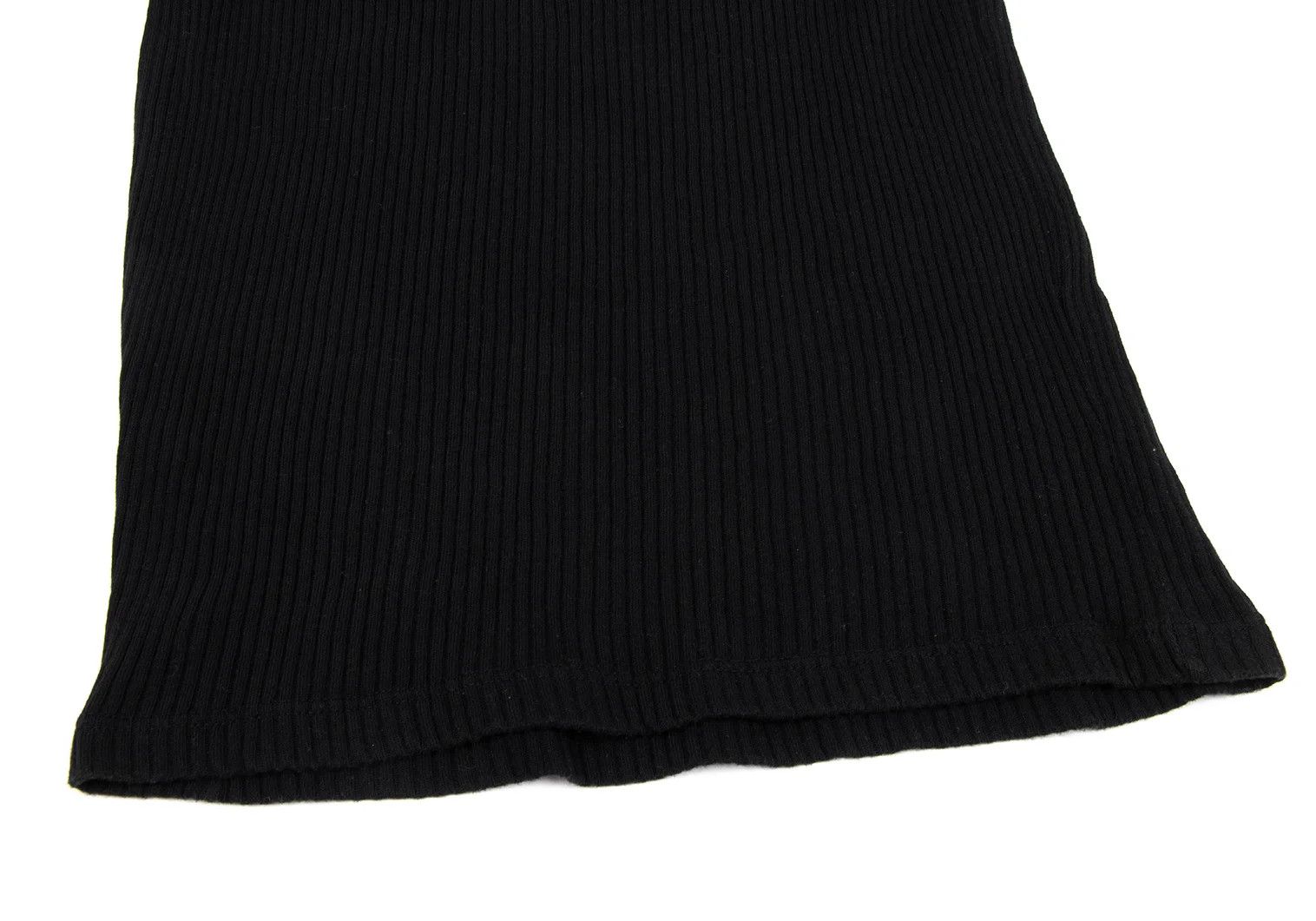 agnes b. Cotton Mock Neck Ribbed T-Shirt in Black Size US M / EU 48-50 / 2 - 6 Thumbnail