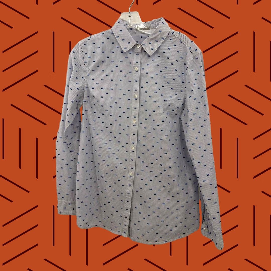 J.McLaughlin Pre-Owned J Mclaughlin Blue Button Down Shirt Medium Size M / US 6-8 / IT 42-44 - 1 Thumbnail