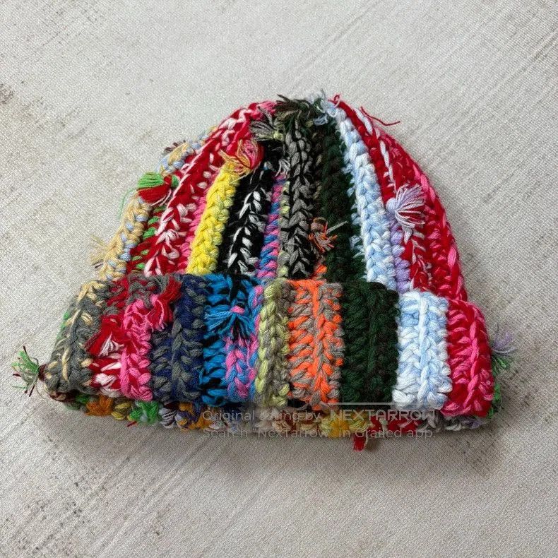 Palm Angels Supreme FW23 Hand Tied Beanie-yf. Size ONE SIZE - 3 Thumbnail