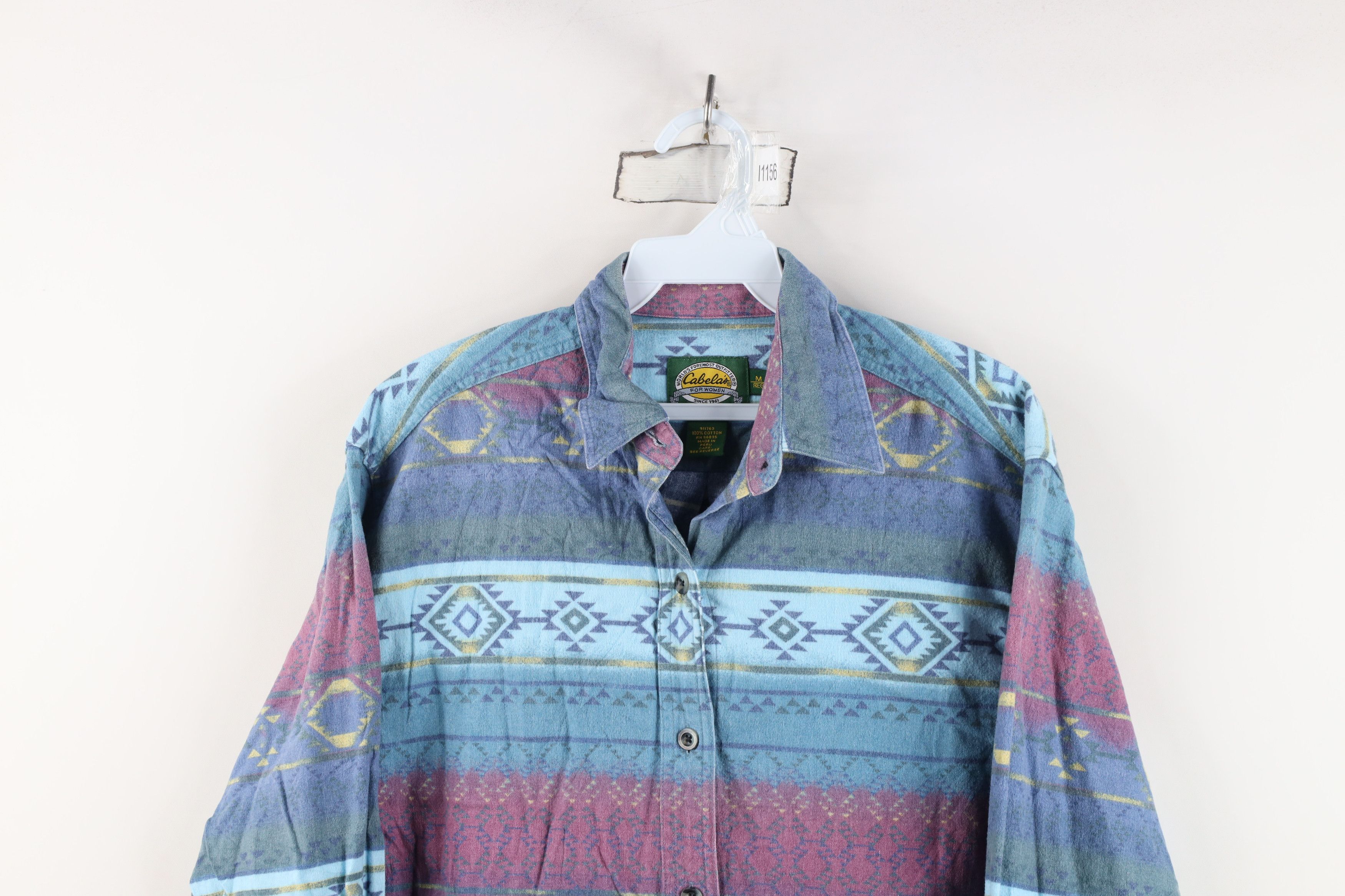 Cabelas Vintage 90s Cabelas Southwestern Chamois Cloth Button Shirt Size M / US 6-8 / IT 42-44 - 2 Thumbnail