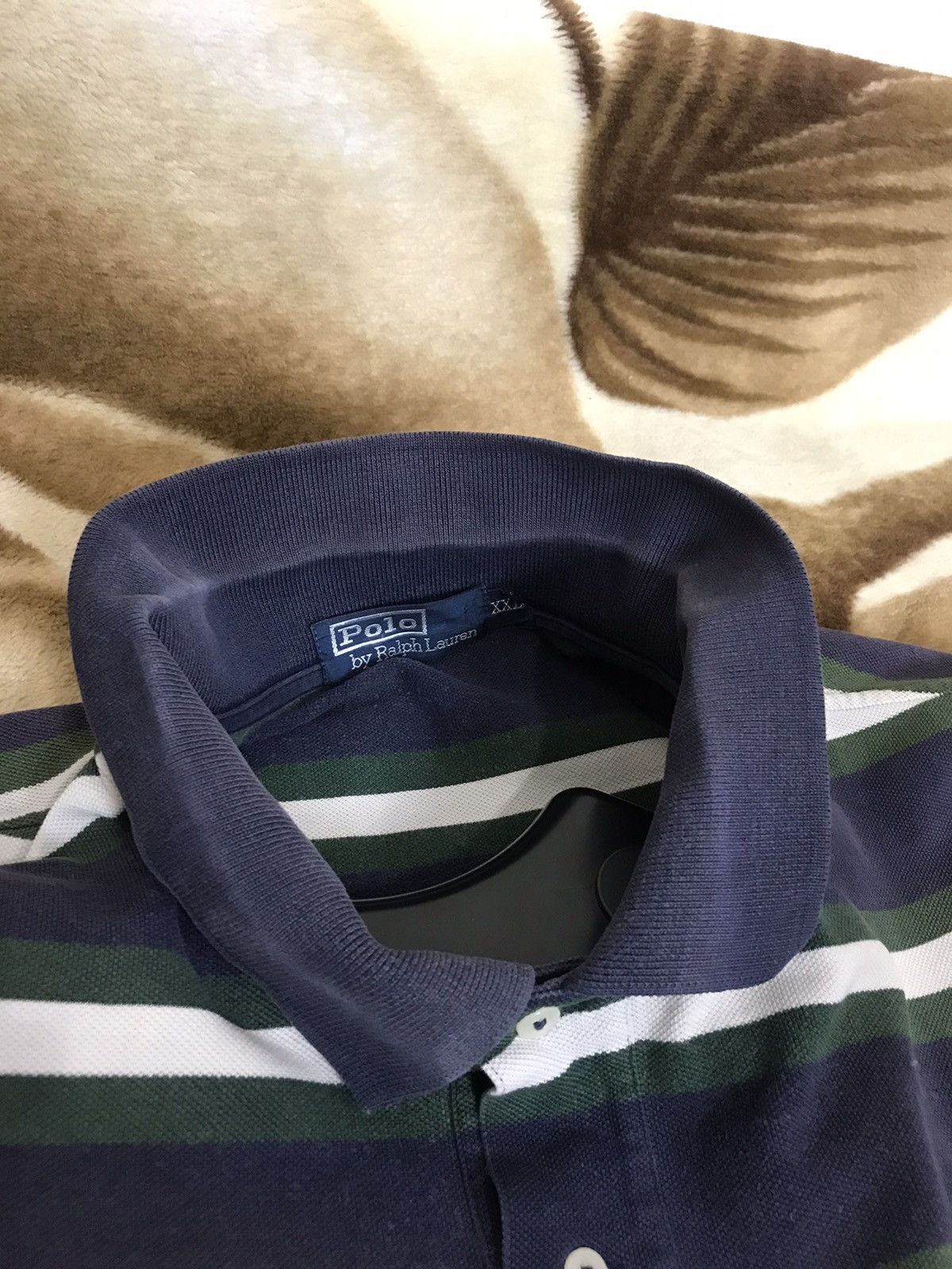 Polo Ralph Lauren 🔥 Ralph Lauren Faded Y2K Chief Keef Washed Polo Striped Size US XXL / EU 58 / 5 - 10 Thumbnail