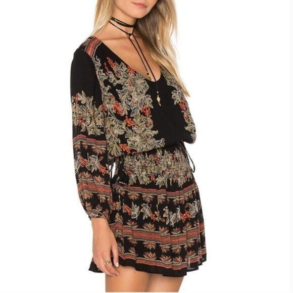 Free People Free People Moonlight Drive Dress S Revolve Black Smock Long Size S / US 4 / IT 40 - 4 Thumbnail