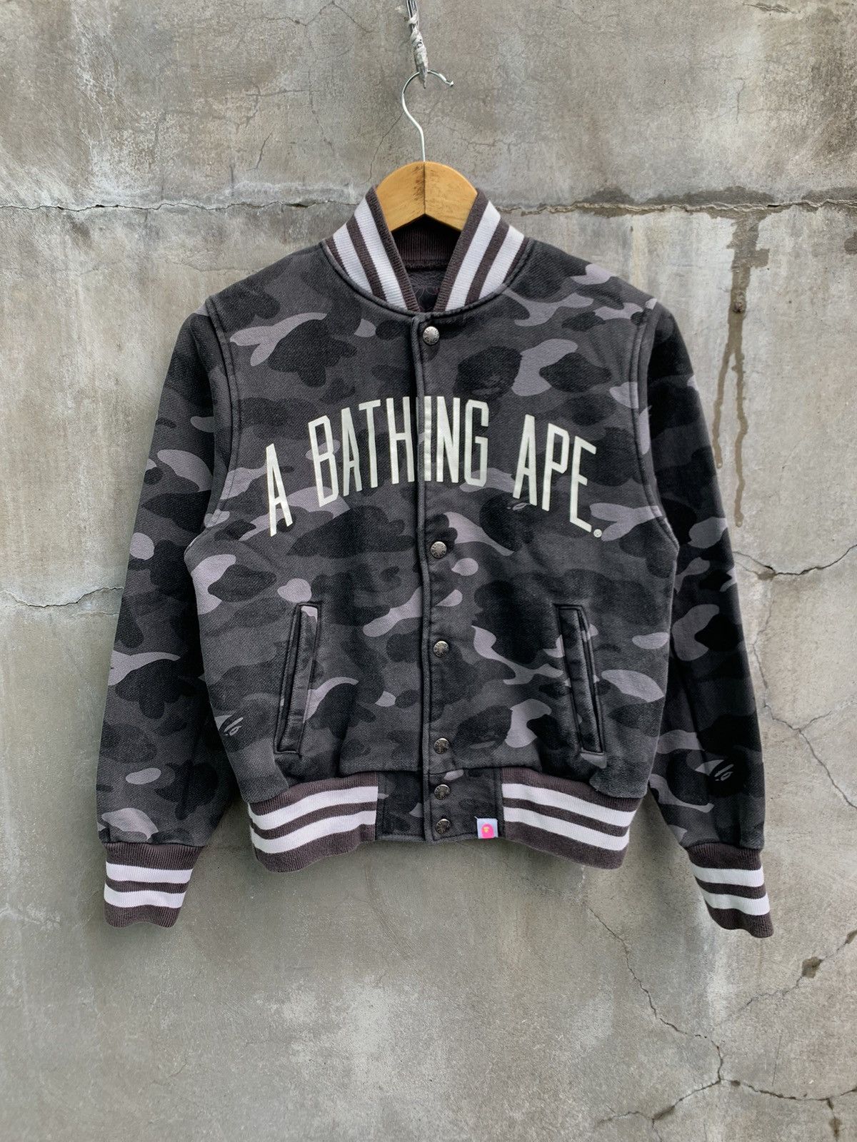 Bape OG Spell Out Varsity Jacket Size S / US 4 / IT 40 - 1 Thumbnail