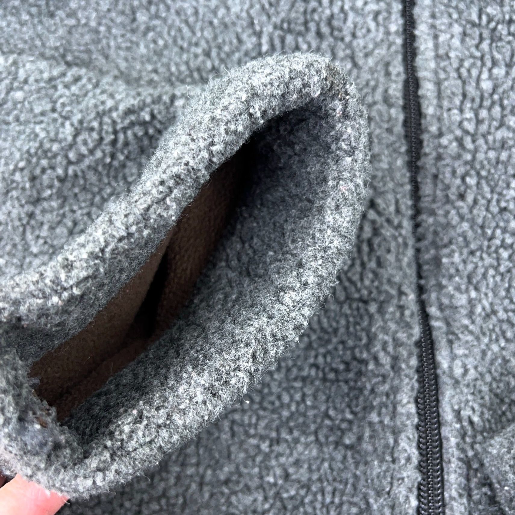 Gap Vintage Gap Jacket Men Medium Gray Deep Pile Sherpa Fleece Lined Bomber Full Zip Size US M / EU 48-50 / 2 - 3 Thumbnail