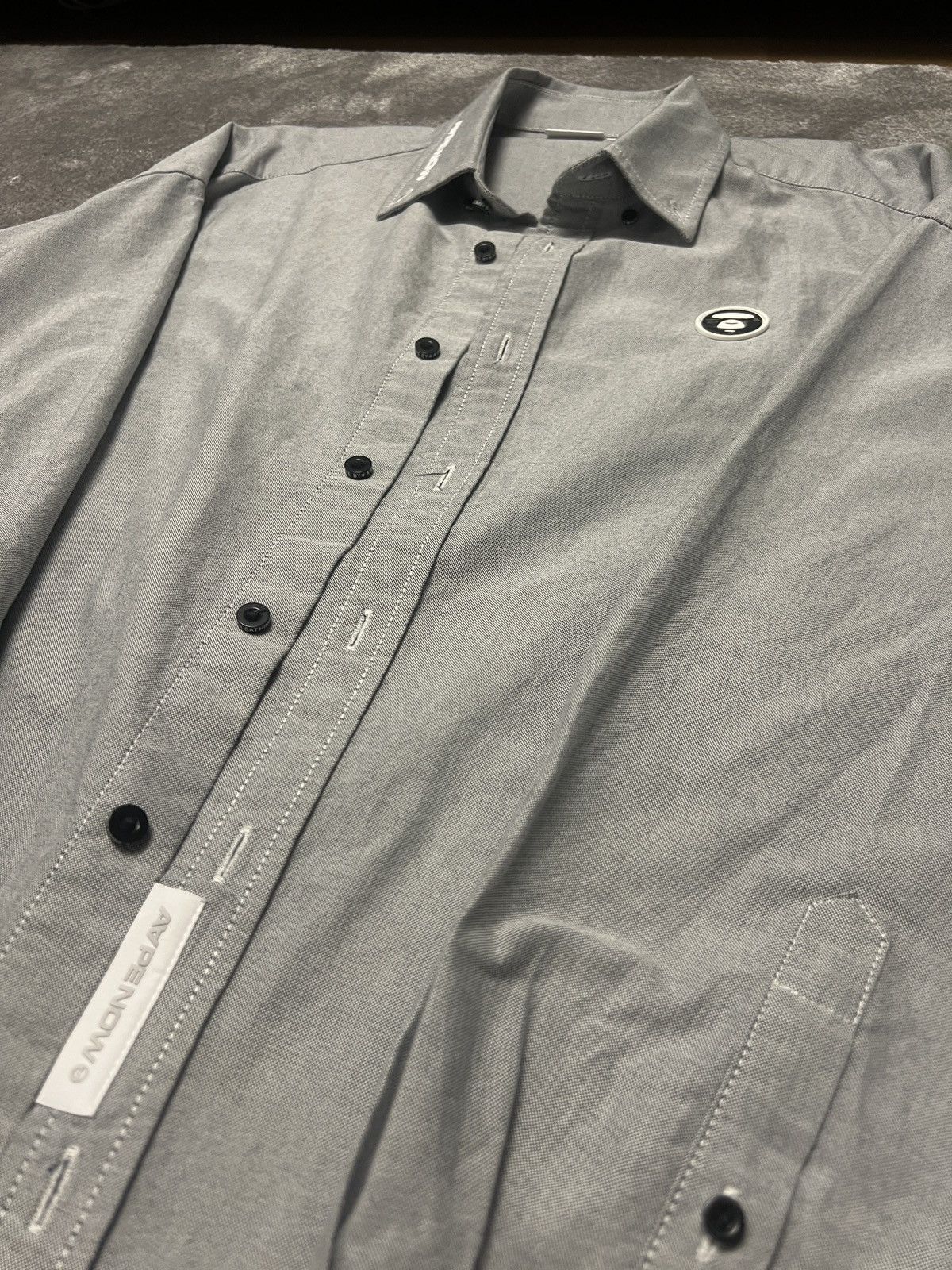 Aape AAPE By A Bathing Ape® logo-patch long-sleeved shirt Size US L / EU 52-54 / 3 - 2 Thumbnail