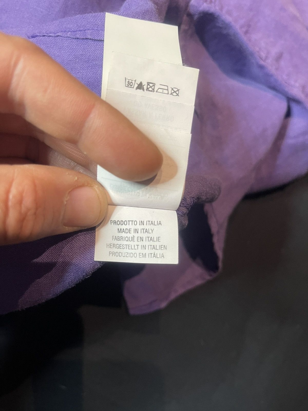 Moschino MOSCHINO TEEN PURPLE SHIRT PEACE MOSCHINO TEEN LOVE Size US XXS / EU 40 - 12 Thumbnail