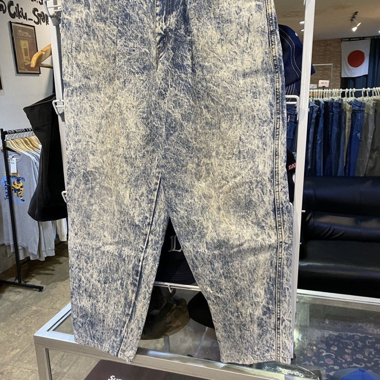 Edwin Gold Rush Edwin Acid Wash Baggy Jeans Relaxed Tapered Fit Size US 30 / EU 46 - 4 Thumbnail