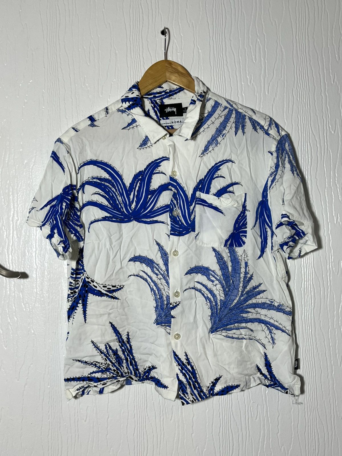 Stussy × Vintage Vintage 90s Stussy Hawaii Open Collar