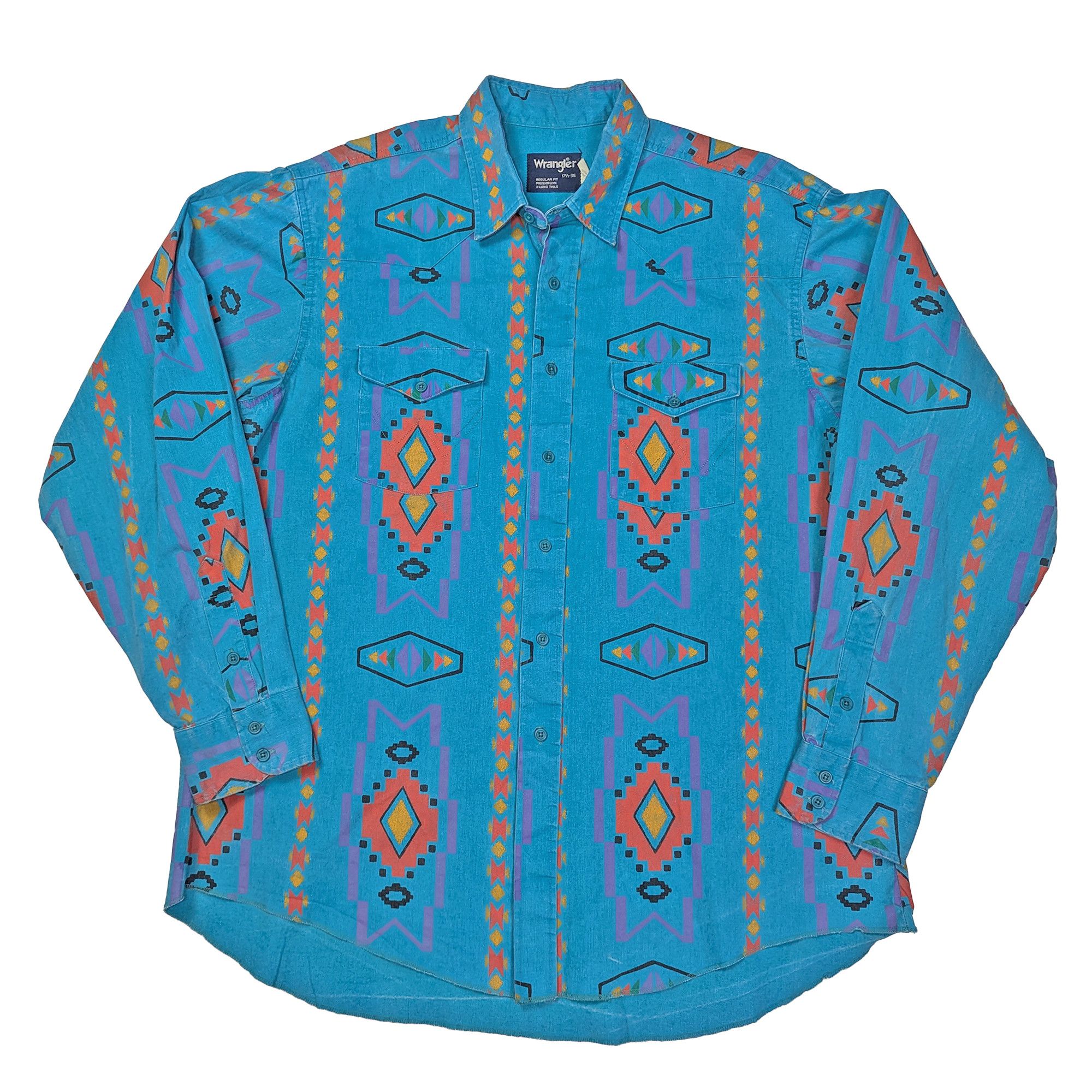 Wrangler Wrangler Brushpopper Western Work Shirt Size US L / EU 52-54 / 3 - 1 Thumbnail