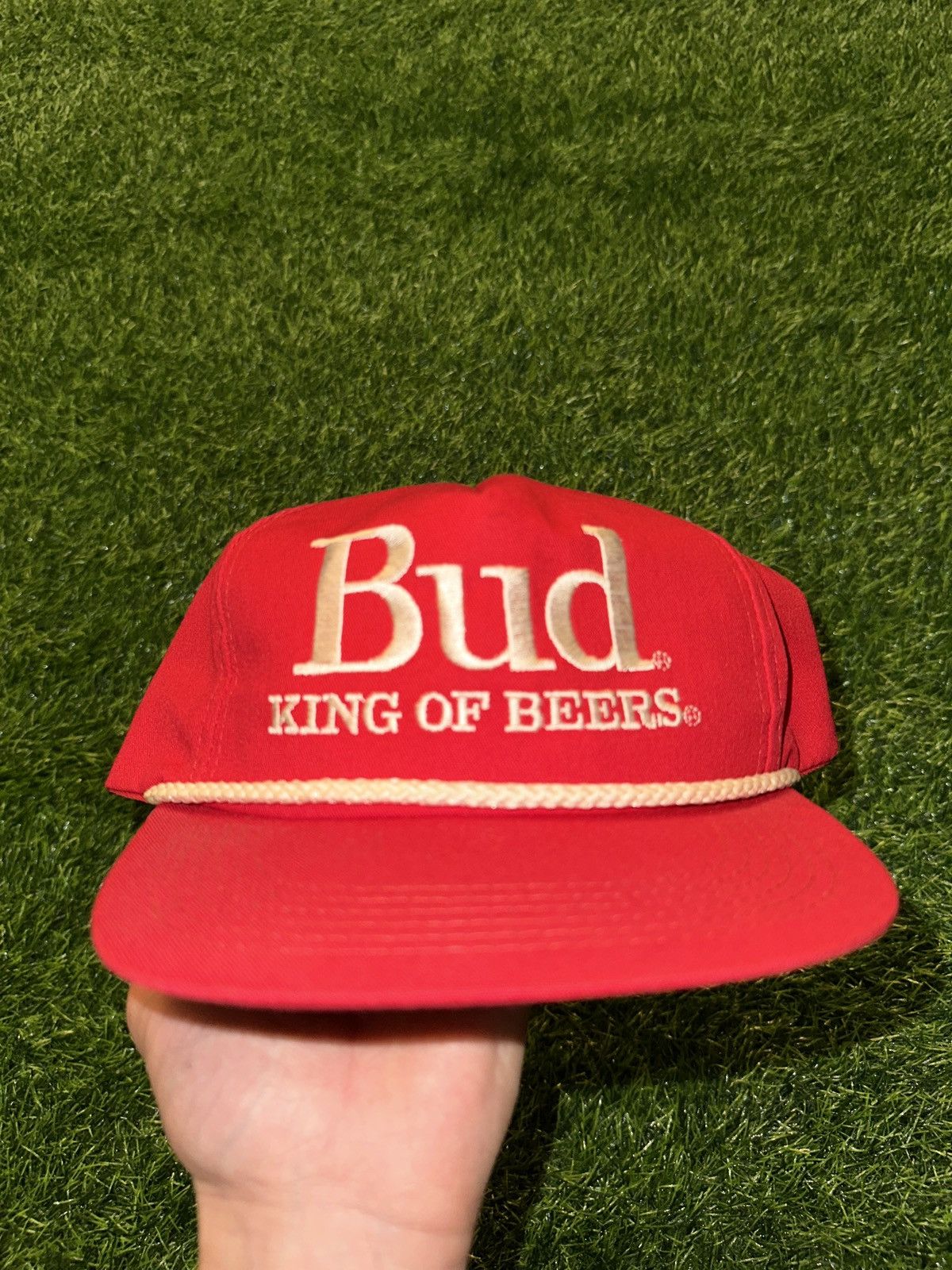 Budweiser Vintage Bud budsweiser king of beers adjustable hat Size ONE SIZE - 2 Thumbnail