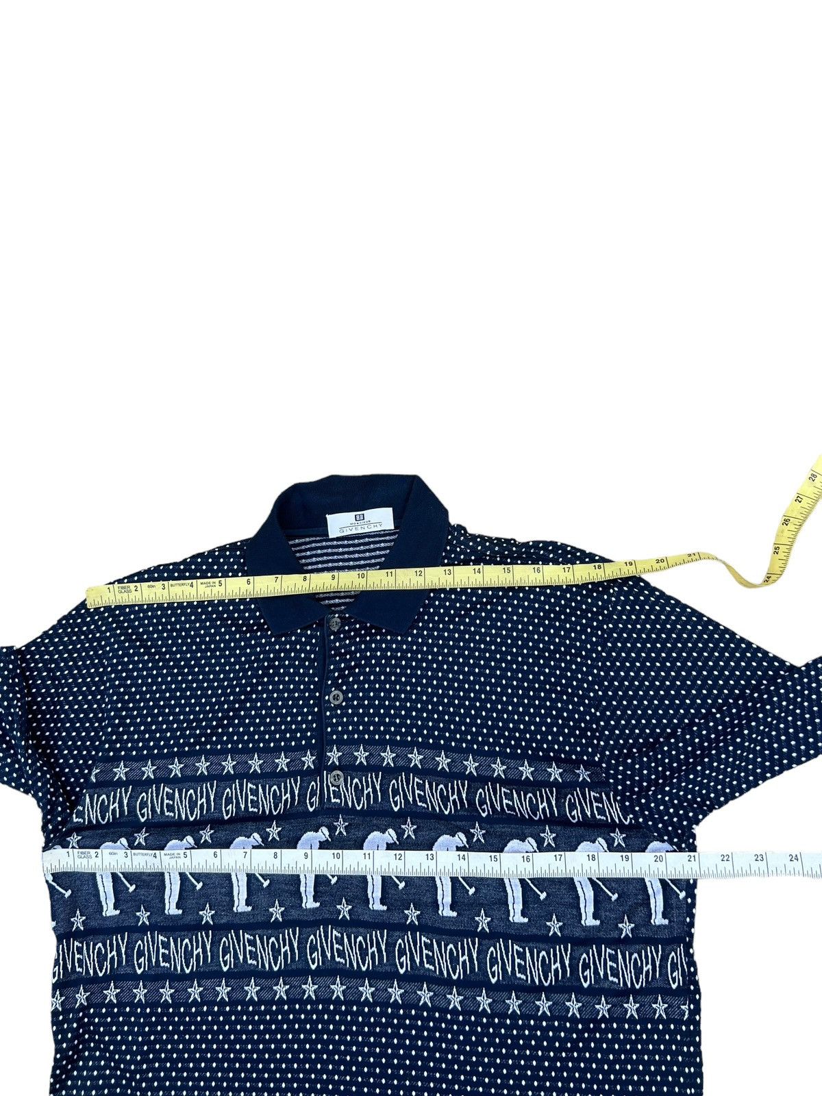 Vintage Vintage Givenchy Italy Polka Dot Golfer Polo Shirt Size US M / EU 48-50 / 2 - 3 Thumbnail