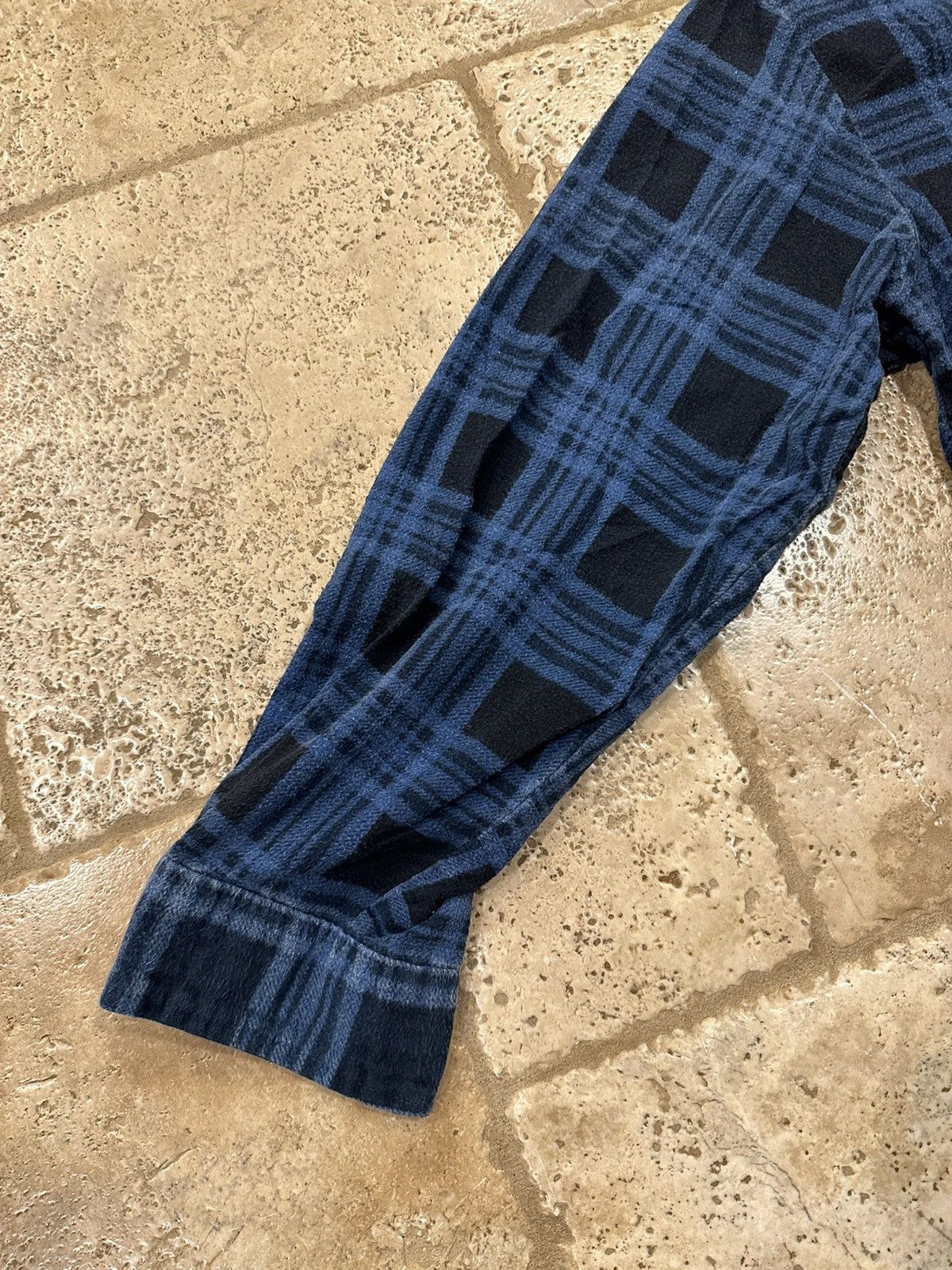 Flannel Vintage Repage Blue Black Flannel Button Up Shirt Size US M / EU 48-50 / 2 - 7 Thumbnail