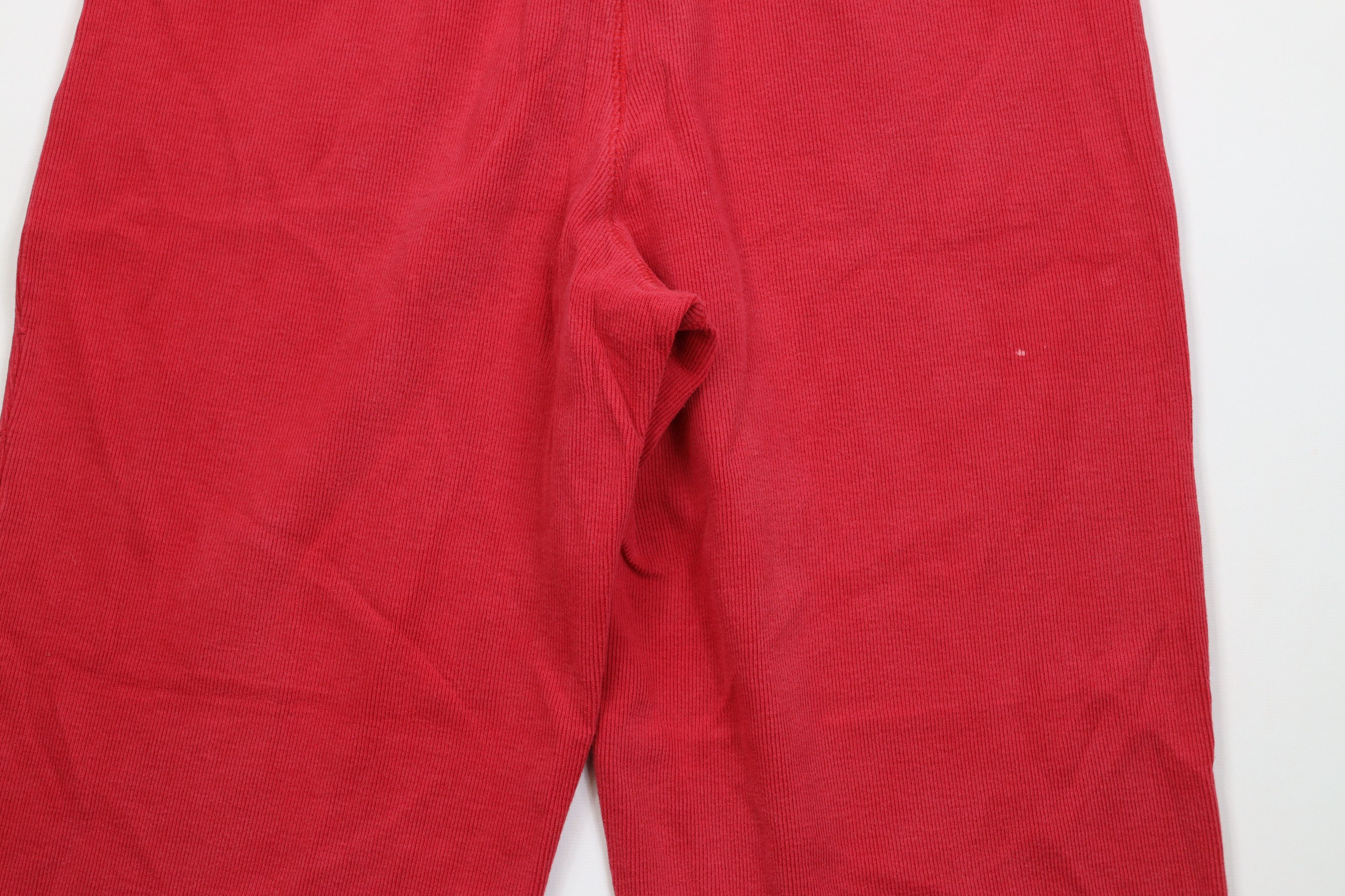 Vintage Vintage 90s Y2K Streetwear Ribbed Knit Wide Leg Pants Size 32" / US 10 / IT 46 - 13 Thumbnail