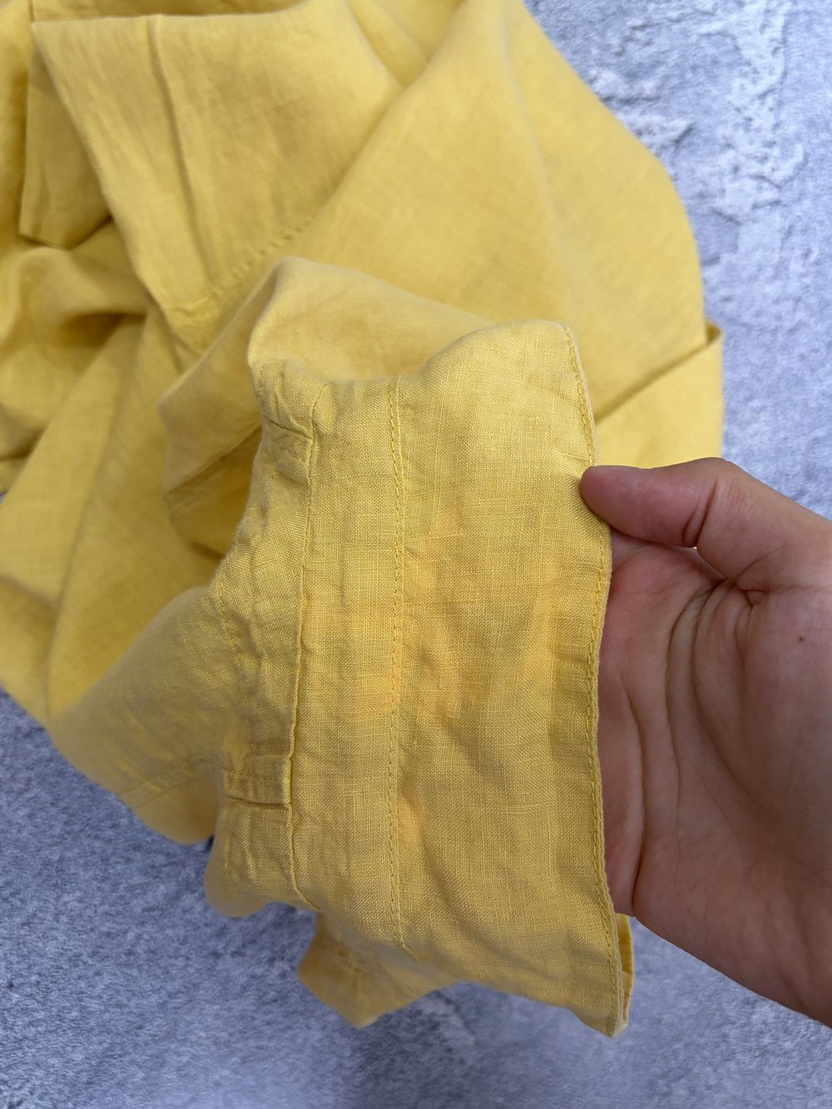 OSKA OSKA Yellow 100% Linen Oversized Boxy Shirt Blouse 3 L/XL Size L / US 10 / IT 46 - 17 Thumbnail