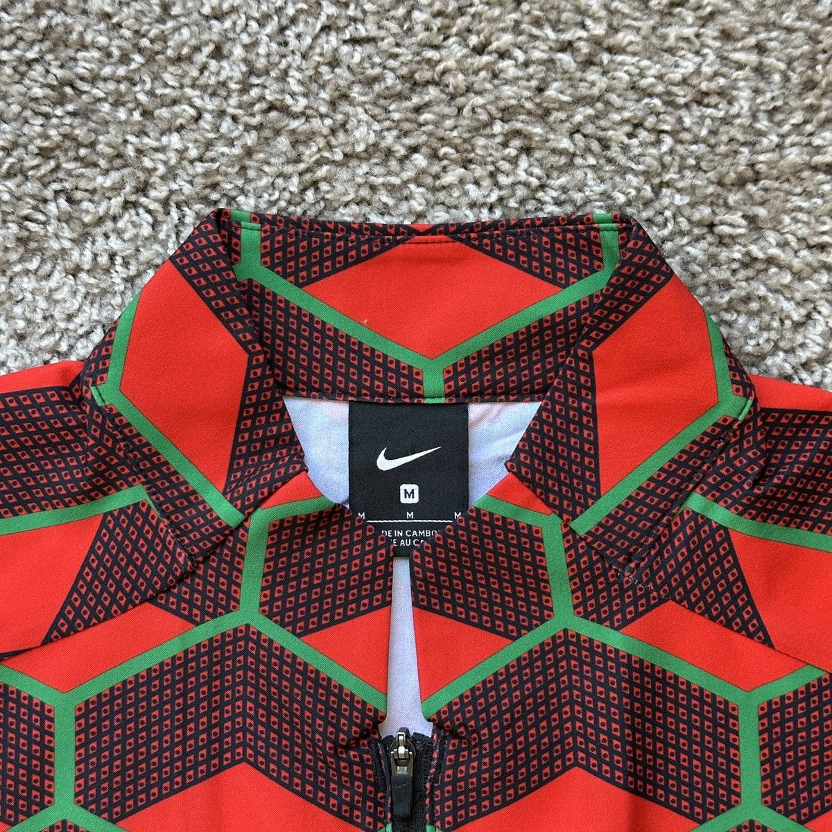 Nike NIKE PRO ELITE TEAM KENYA TRACK AND FIELD JACKET BLACK RED Size US M / EU 48-50 / 2 - 3 Thumbnail