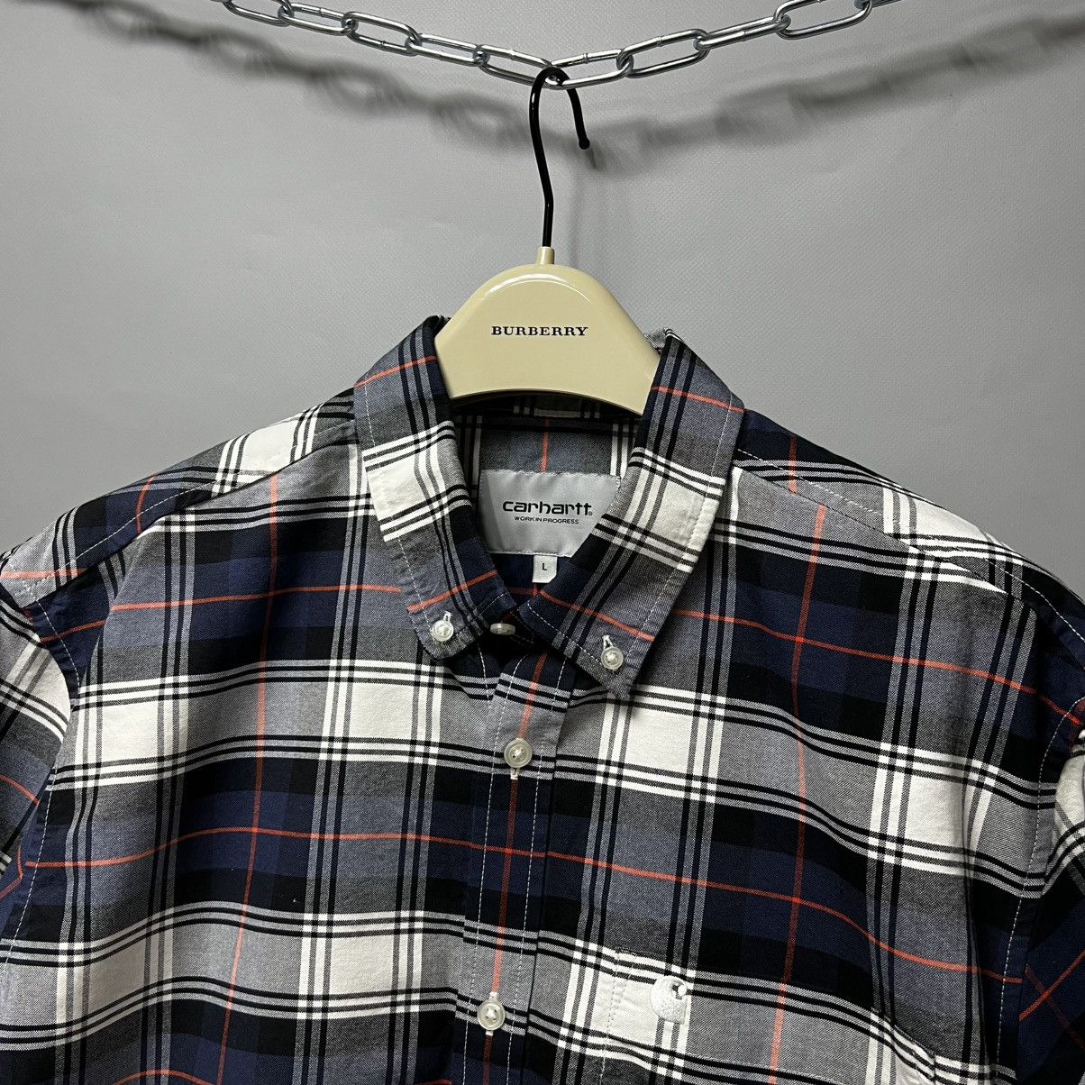Carhartt × Carhartt Wip Carhartt WIP L/S Steen Shirt Plaid y2k Size US L / EU 52-54 / 3 - 2 Thumbnail