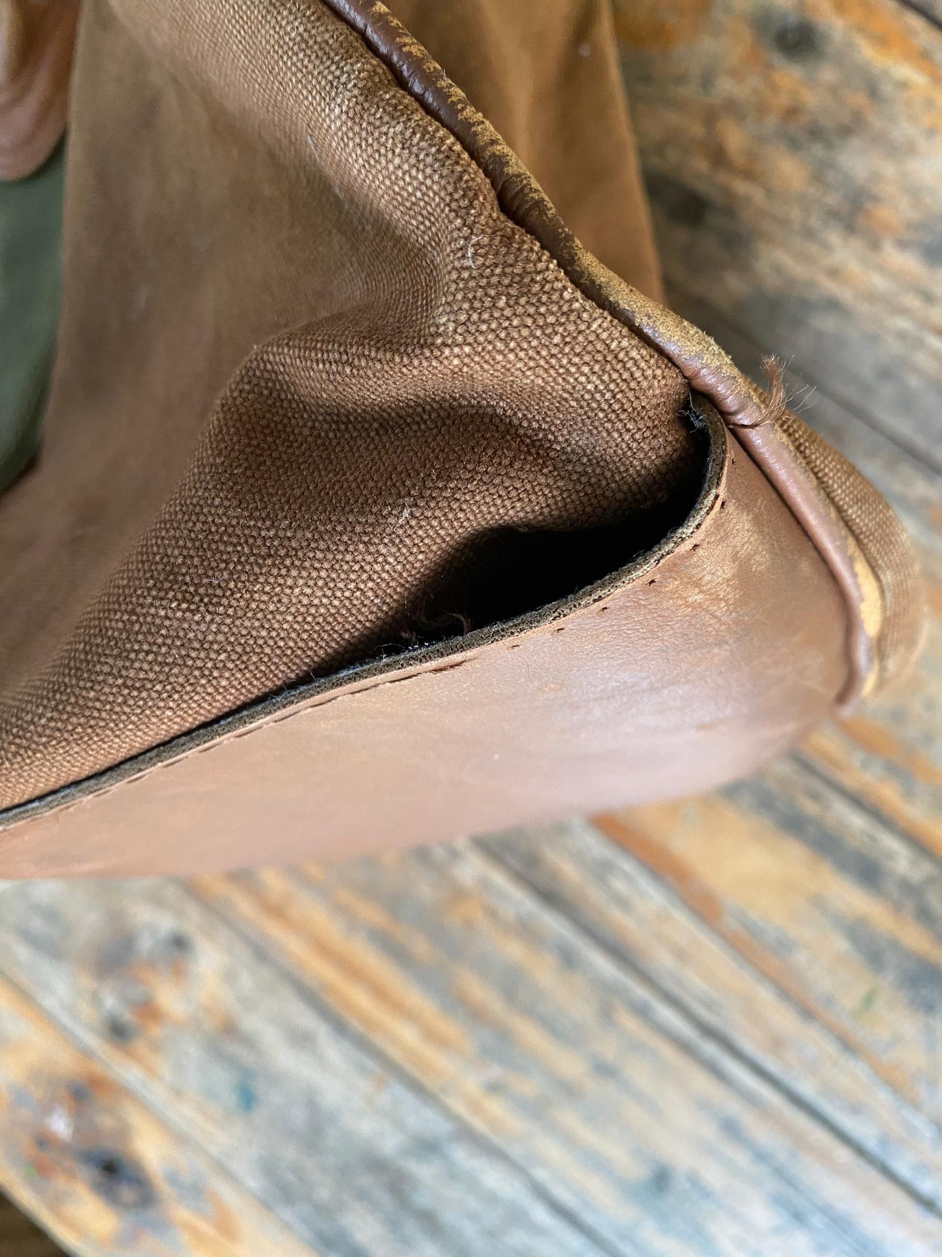 L.L. Bean 🔥1970s L.L.BEAN Zipper Duffel Bag V Dark Brown Size ONE SIZE - 6 Thumbnail
