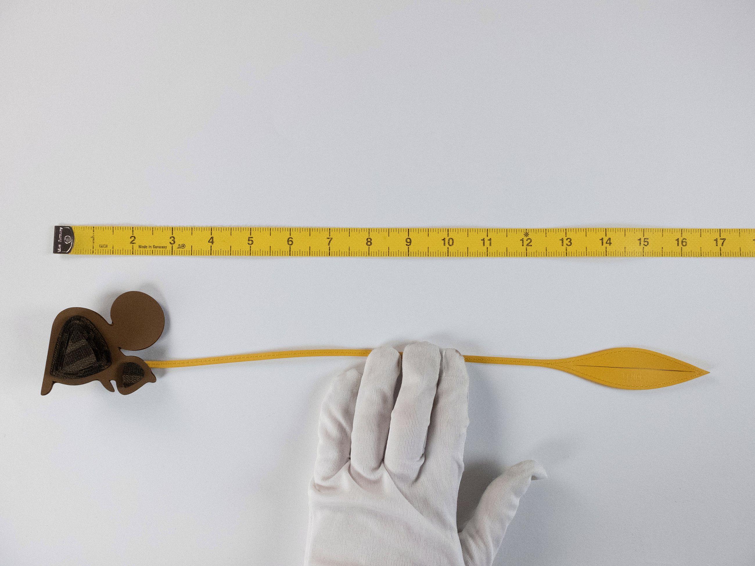 Fendi FENDI brown yellow squirrel figure FF logo leather bag charm Size ONE SIZE - 9 Thumbnail