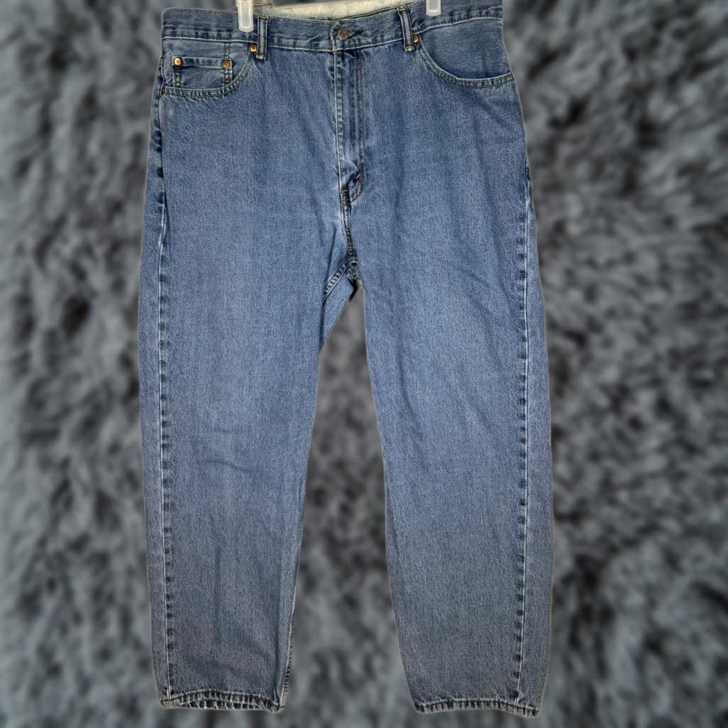 Levi's Levi’s 550 Jeans Men’s 40x32 Blue Denim Relaxed Fit Mid-Rise Straight Leg Jeans 5-Pocket Design Men’s Regular XS? Size US 40 / EU 56 - 1 Thumbnail