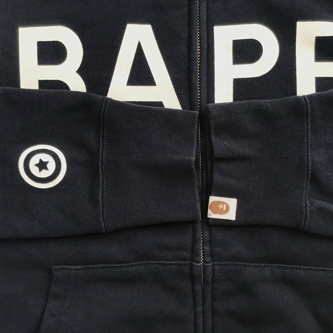 Bape BAPE logo shark full zip hoodie navy x 1st camo yellow APE Size US M / EU 48-50 / 2 - 7 Thumbnail