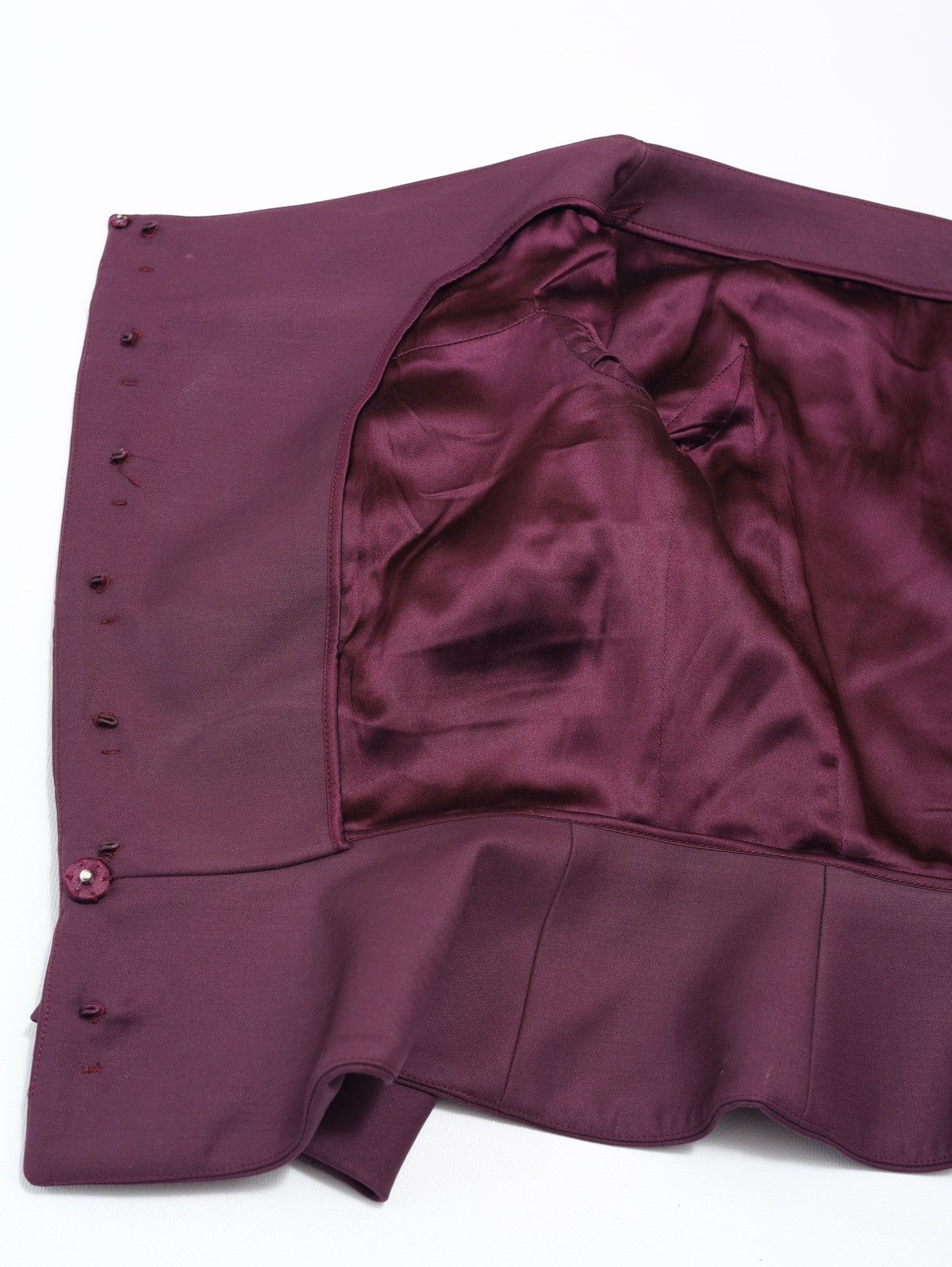 Christian Dior Monsieur Christian Dior Evening Jacket Purple Wool Blazer Vintage Size M / US 6-8 / IT 42-44 - 15 Thumbnail