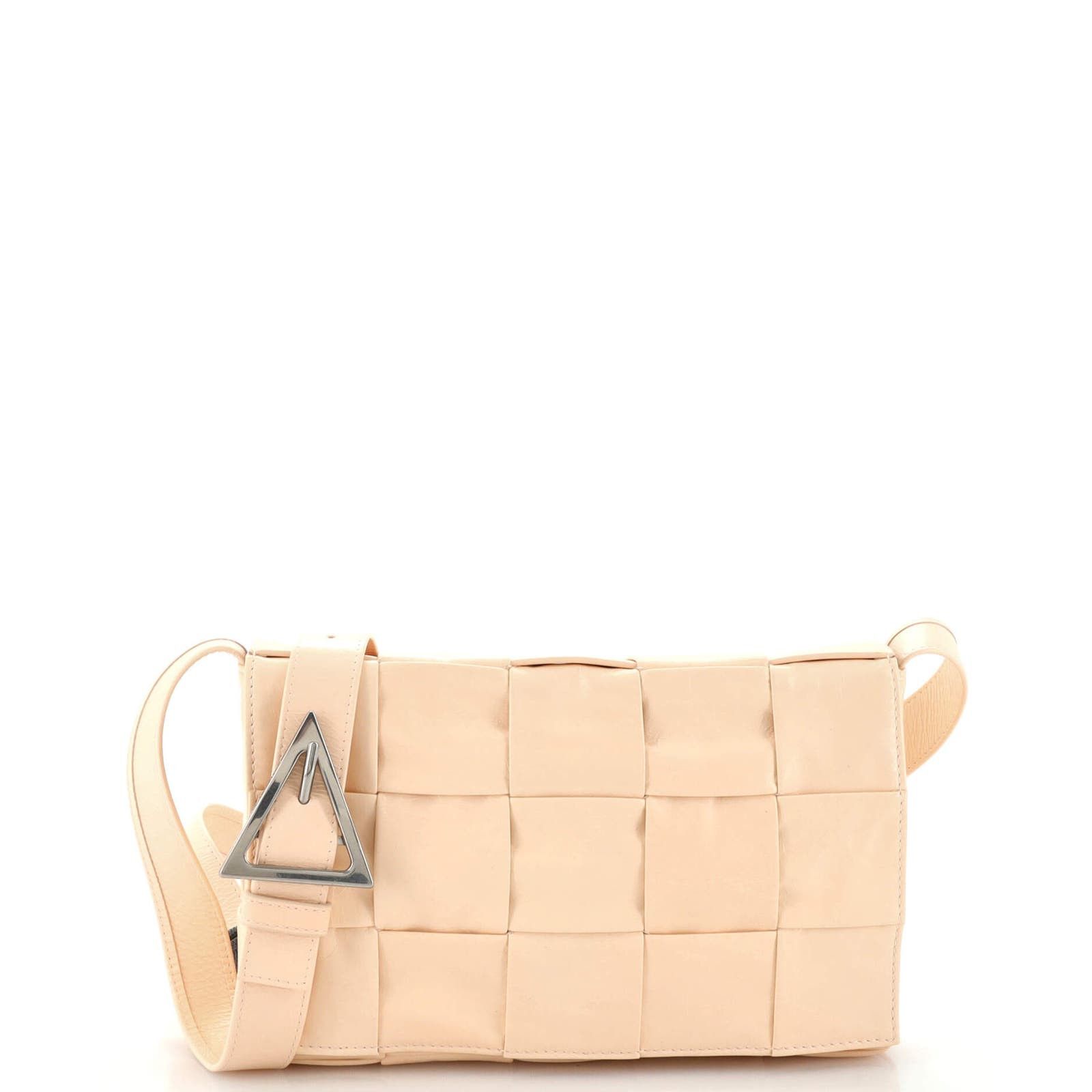 Cassette Crossbody Bag Stretch Maxi Intrecciato Leather None