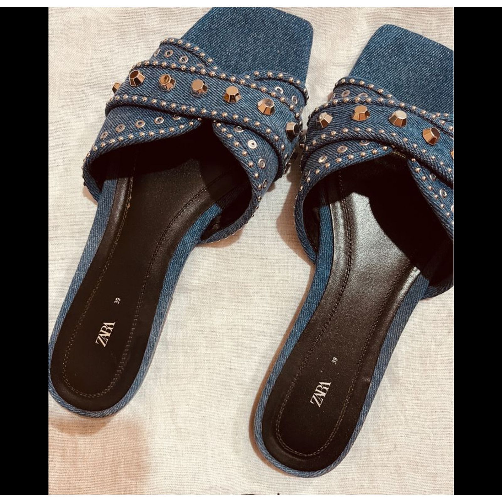 Zara ZARA Square Toe Flats NWT Size US 8 / IT 38 - 14 Thumbnail