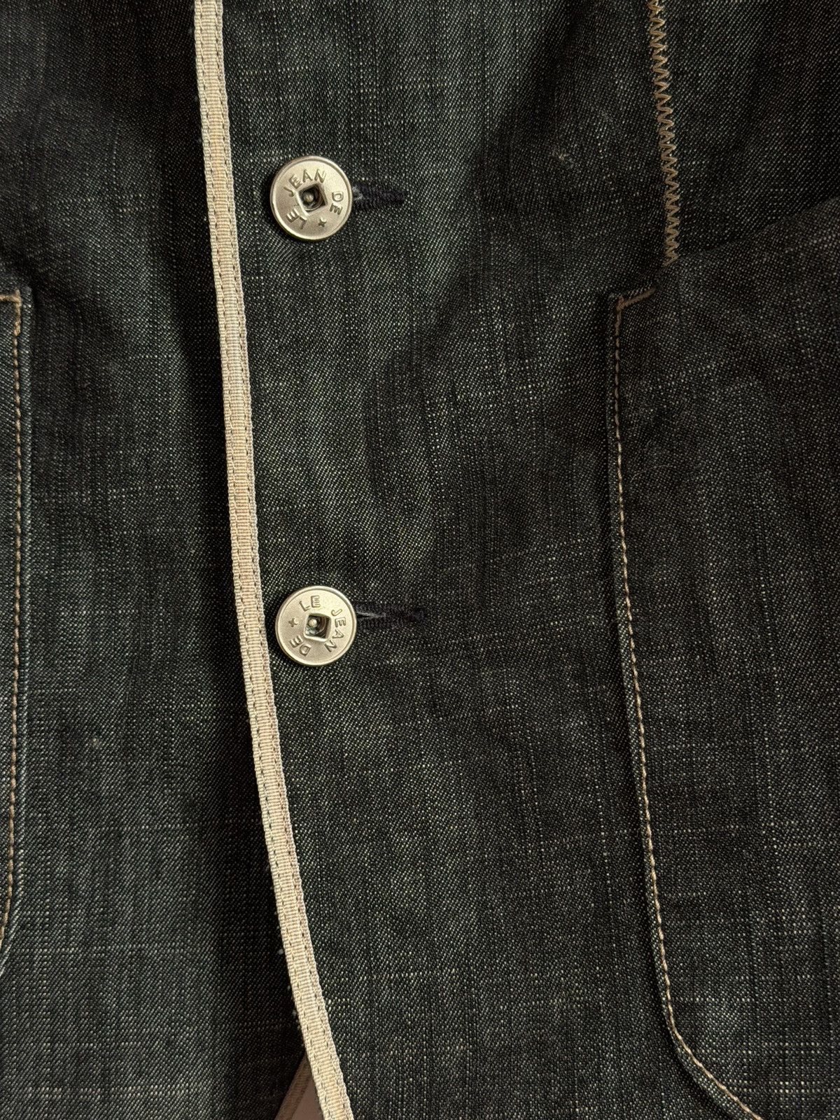 Marithe + Francois Girbaud Marithe Francois Girbaud Denim Blazer Cropped Size XS / US 0-2 / IT 36-38 - 5 Thumbnail