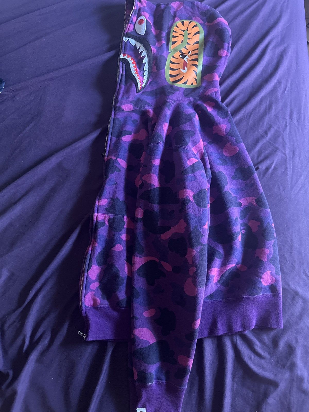Bape COLOR CAMO SHARK FULL ZIP HOODIE Size US L / EU 52-54 / 3 - 2 Thumbnail