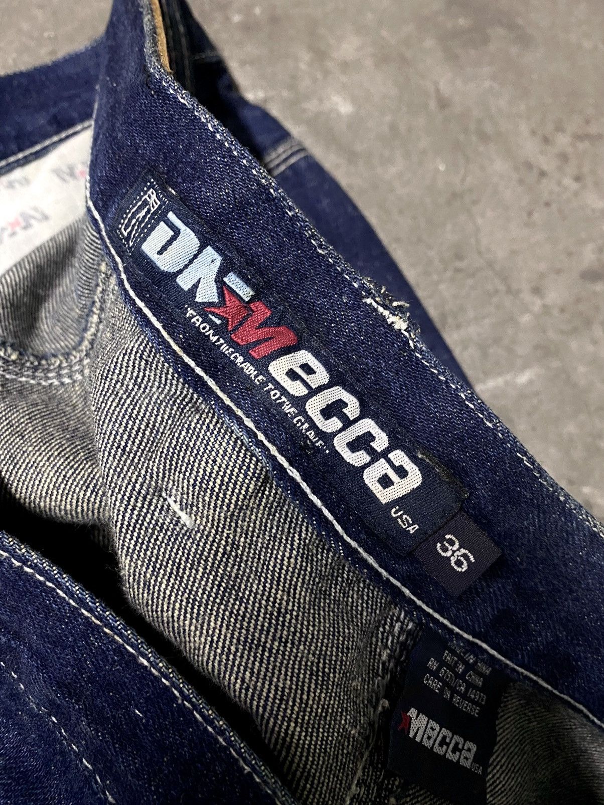 Mecca Vintage 90s MECCA USA Baggy Denim Y2K Skate Pants Size US 36 / EU 52 - 13 Thumbnail
