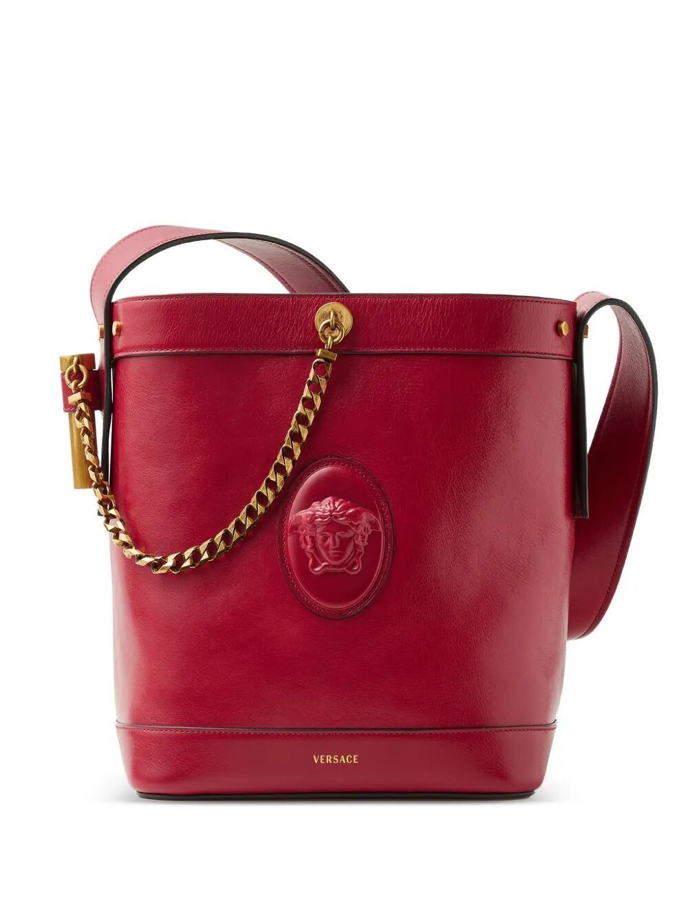 Versace SMALL BUCKET CALF LEATHER BAG Size ONE SIZE - 1 Thumbnail