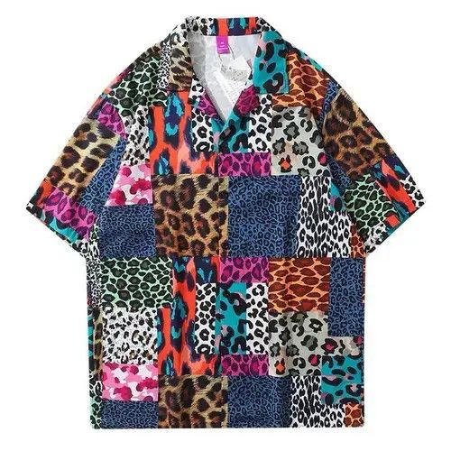 Japanese Brand New Collection Leopard Print Casual Shirt Multicolor Size US M / EU 48-50 / 2 - 4 Thumbnail