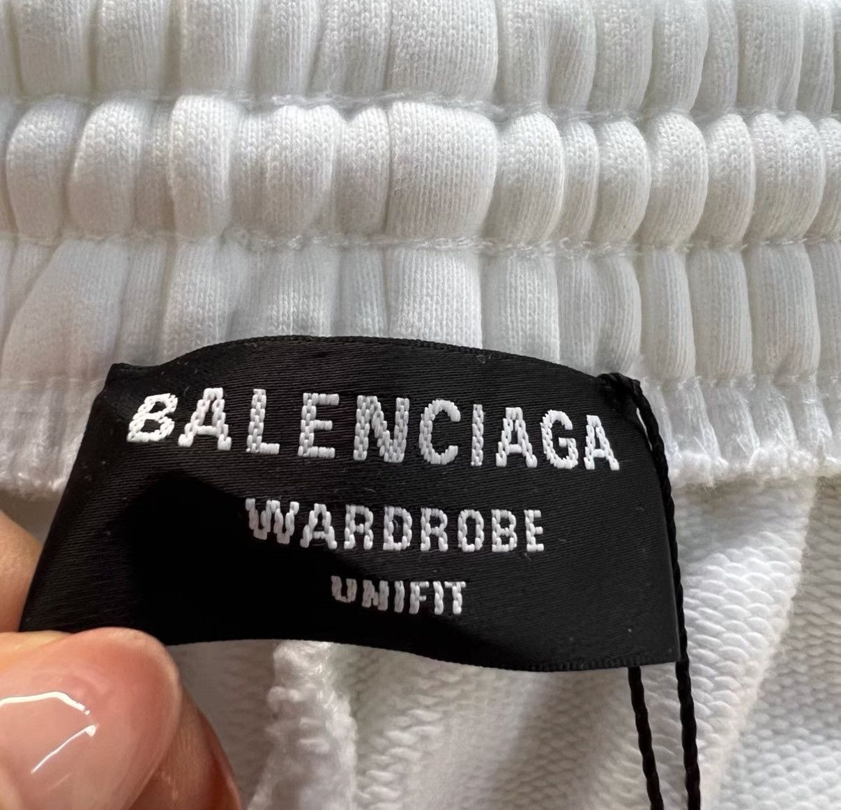 Balenciaga Balenciaga White Mini Logo Embroidered Shorts J41 Size US 34 / EU 50 - 3 Thumbnail