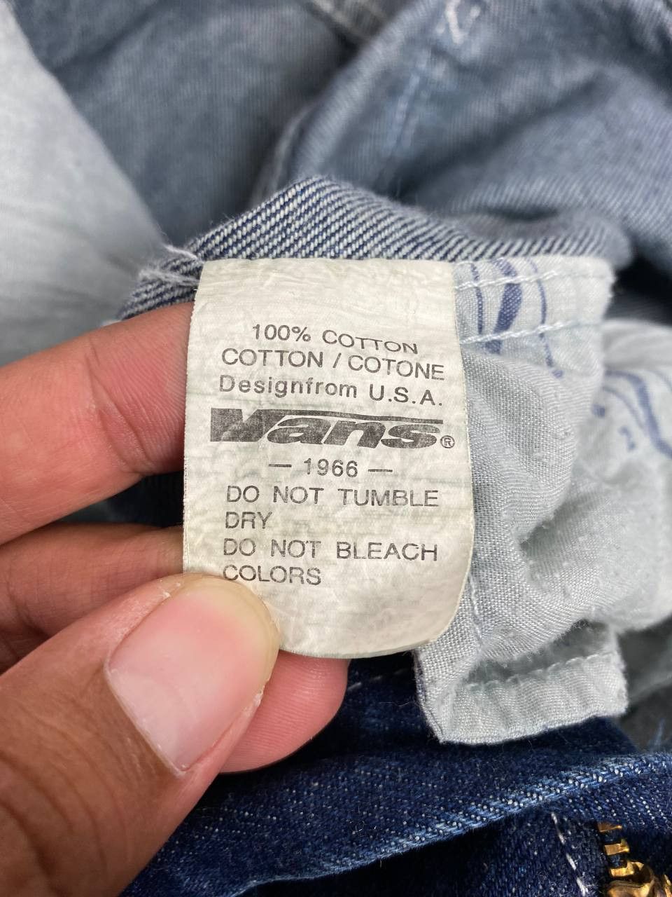 Vans vintage 90s vans skateboards baggy denim nice design Size US 34 / EU 50 - 15 Thumbnail