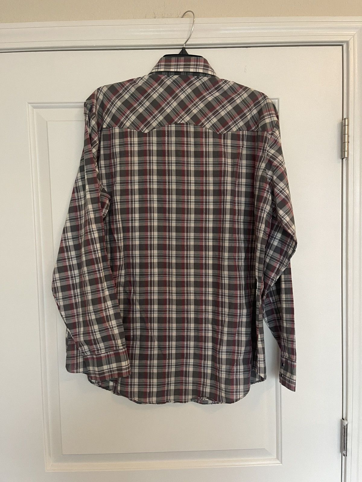 Levi's × Levi's Vintage Clothing × Vintage Rare VTG LEVI’S White Tab Plaid Pearl Snap Button Size US XL / EU 56 / 4 - 3 Thumbnail