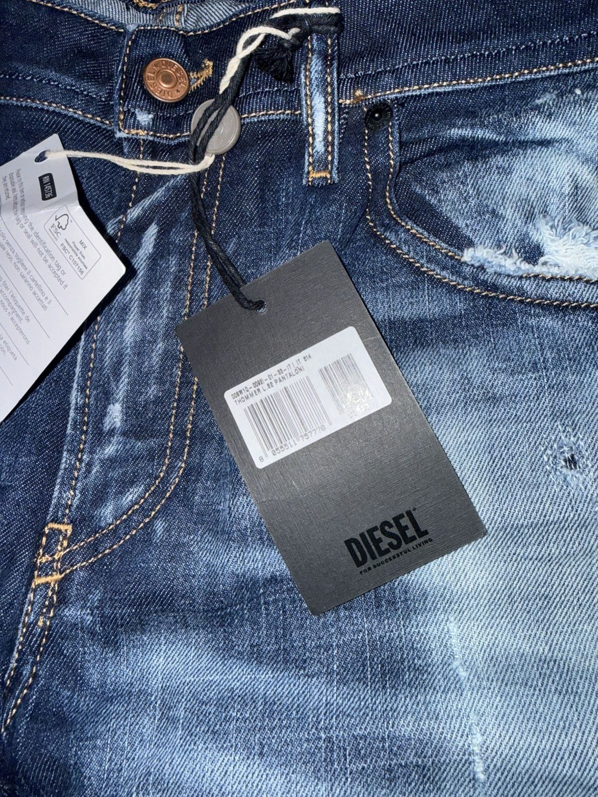 Diesel diesel straight jeans Size US 32 / EU 48 - 4 Thumbnail