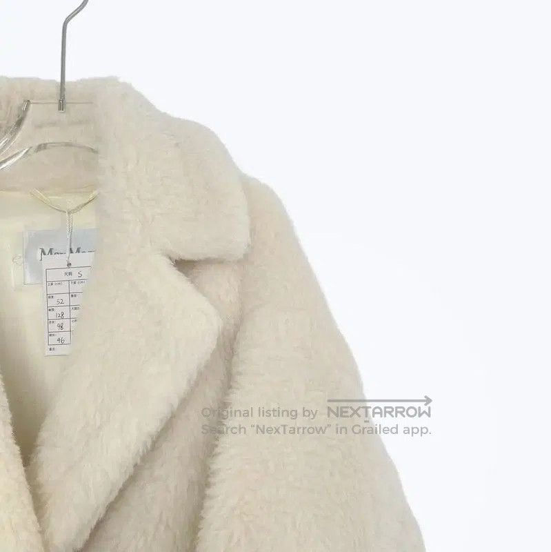 Max Mara MaxMara White Alpaca Wool Women's Coat . Size S / US 4 / IT 40 - 3 Thumbnail
