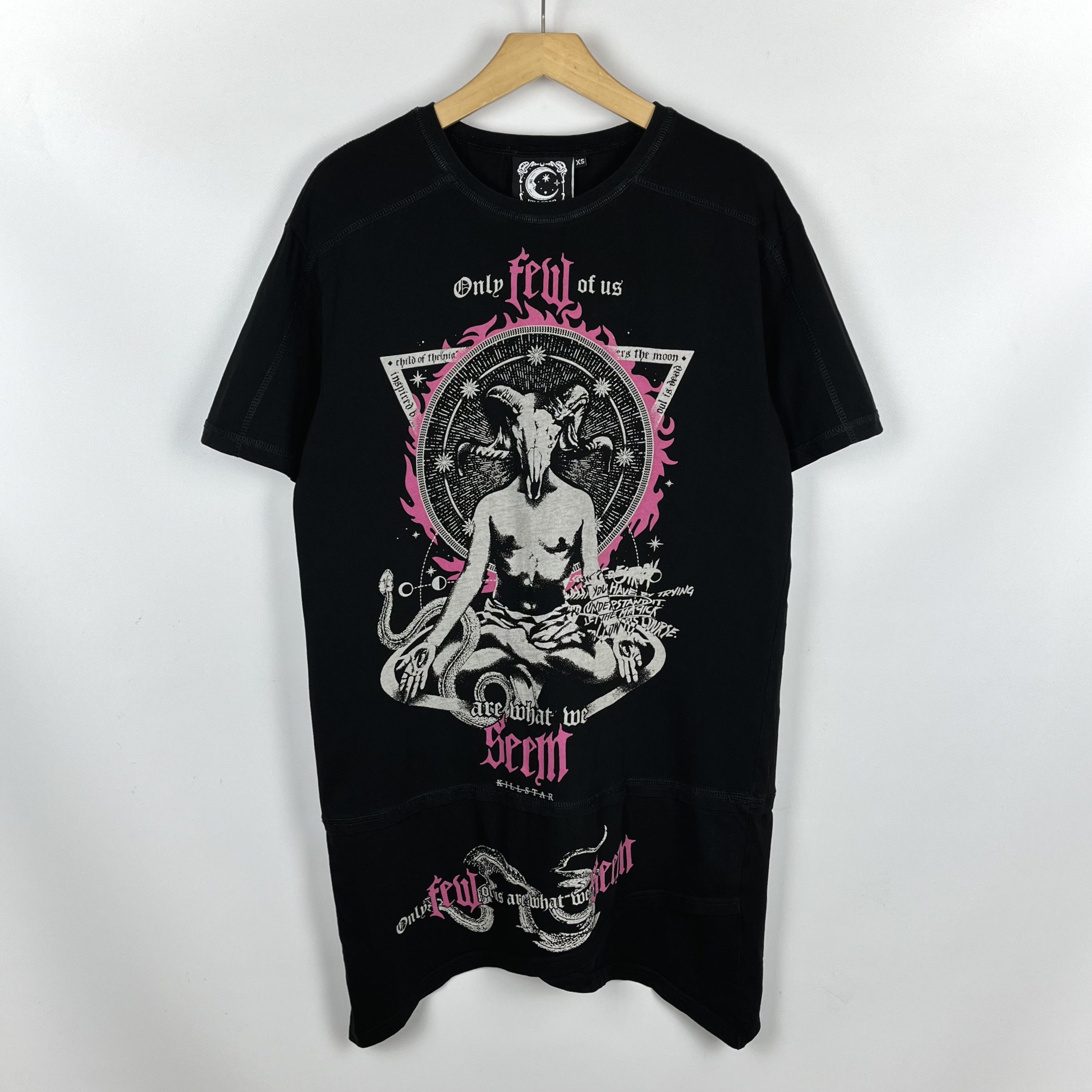 Killstar Killstar Meditate Pentagram Baphomet Gothic T Shirt Size XS / US 0-2 / IT 36-38 - 1 Thumbnail