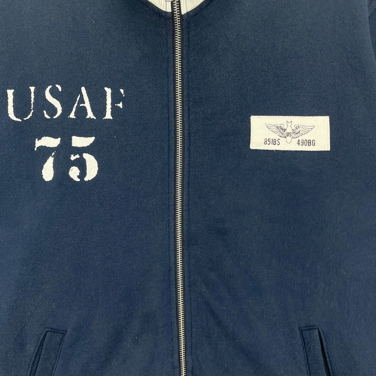Avirex Vintage Avirex USAF Zip Up Sweater Size US M / EU 48-50 / 2 - 5 Thumbnail