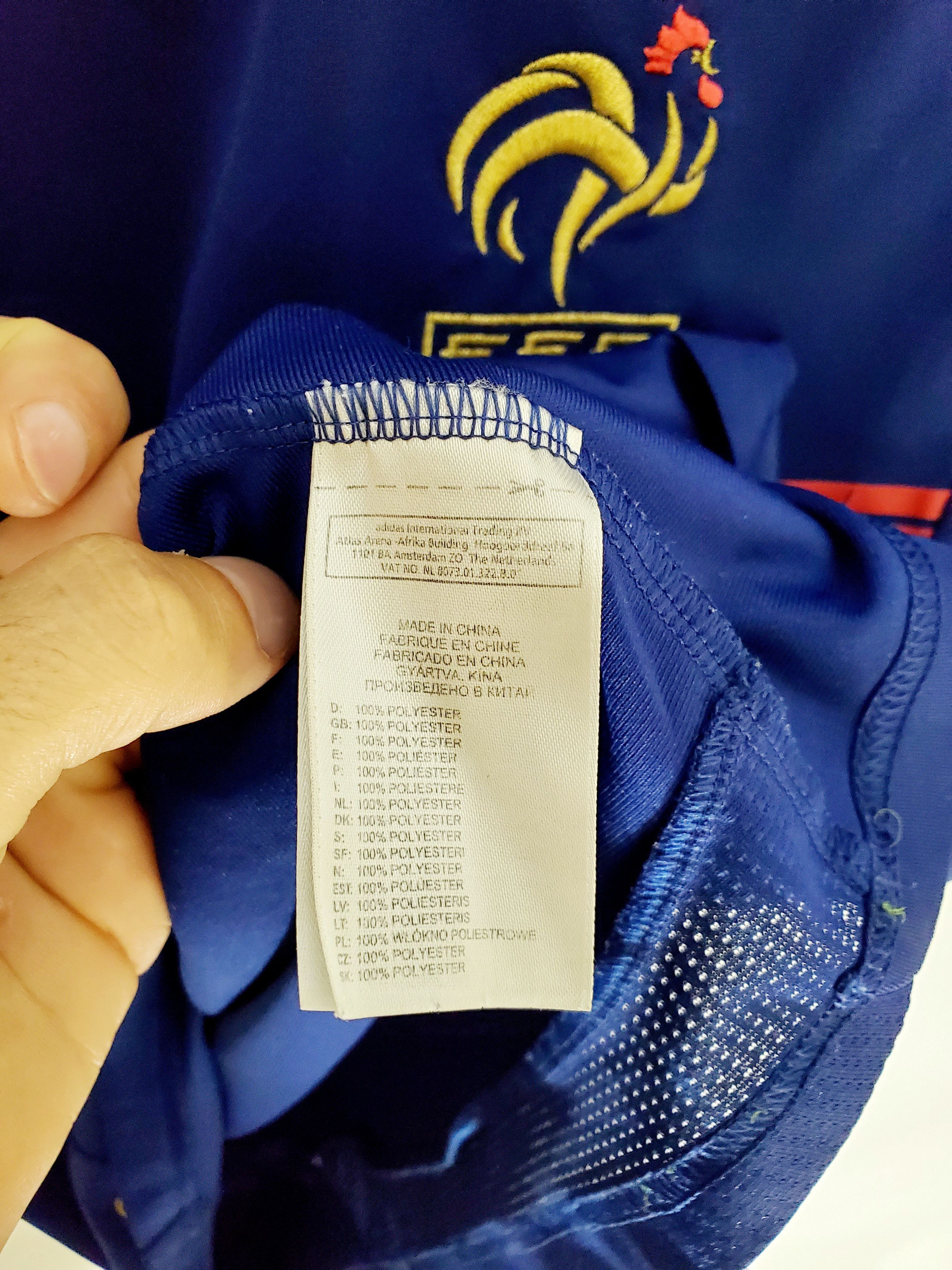 Adidas × Vintage Vintage FRANCE Adidas 2009 2010 HOME soccer jersey M Size US M / EU 48-50 / 2 - 4 Thumbnail