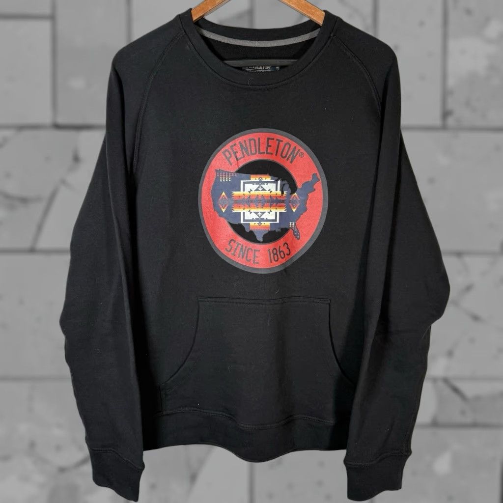Pendleton Pendleton Sweatshirt Long Sleeve Graphic Pullover Mens M Black Size US M / EU 48-50 / 2 - 1 Thumbnail