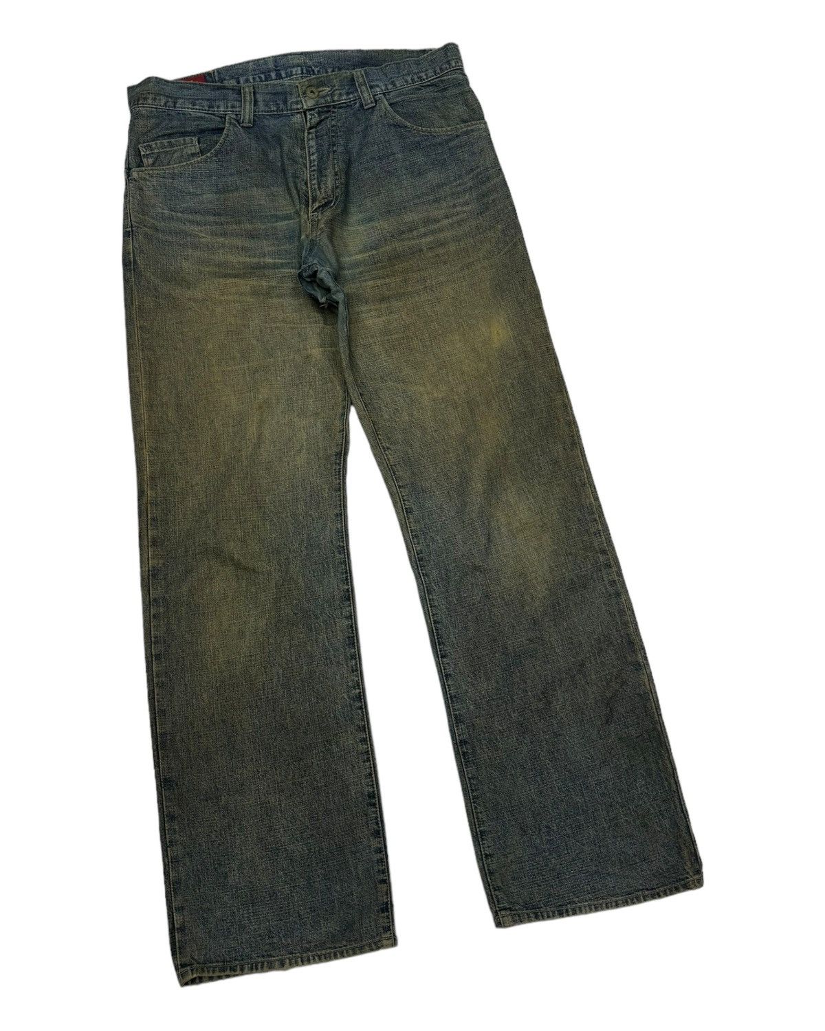 Hysteric Glamour 🔥HIGHER RULES RUSTY MUD WASH BAGGY DISTRESS DENIM JEANS Size US 34 / EU 50 - 3 Thumbnail